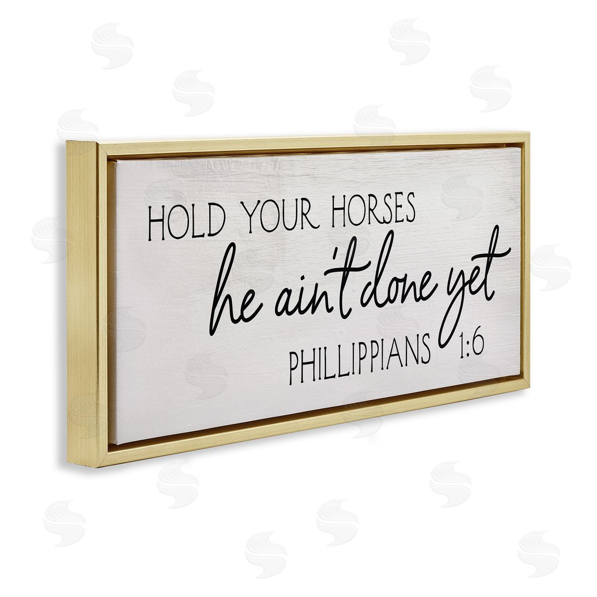 Stupell Studio Hold Your Horses Philippians 1:6 Interpretation