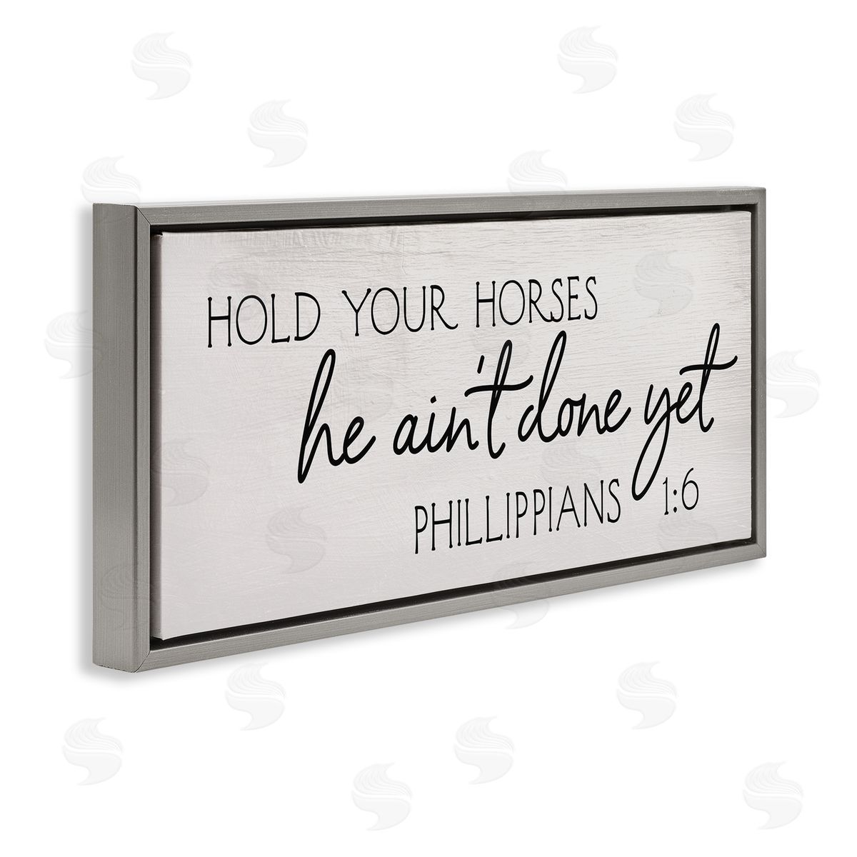 Stupell Studio Hold Your Horses Philippians 1:6 Interpretation