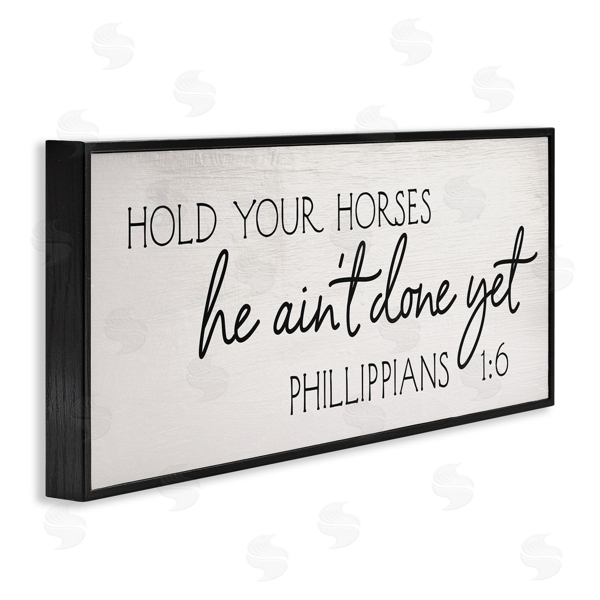 Stupell Studio Hold Your Horses Philippians 1:6 Interpretation