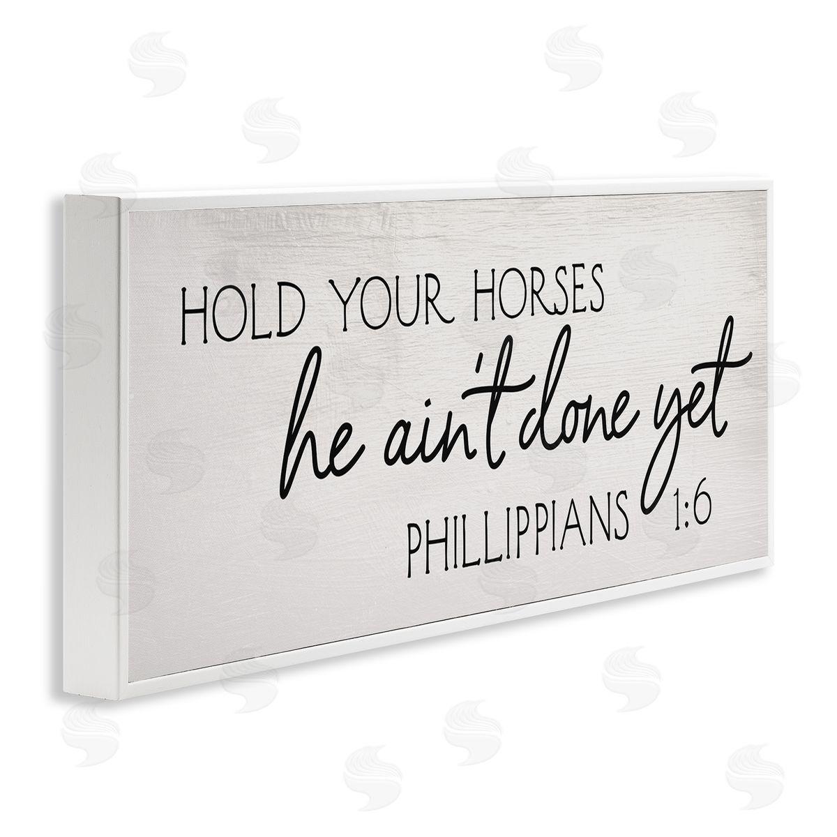 Stupell Studio Hold Your Horses Philippians 1:6 Interpretation