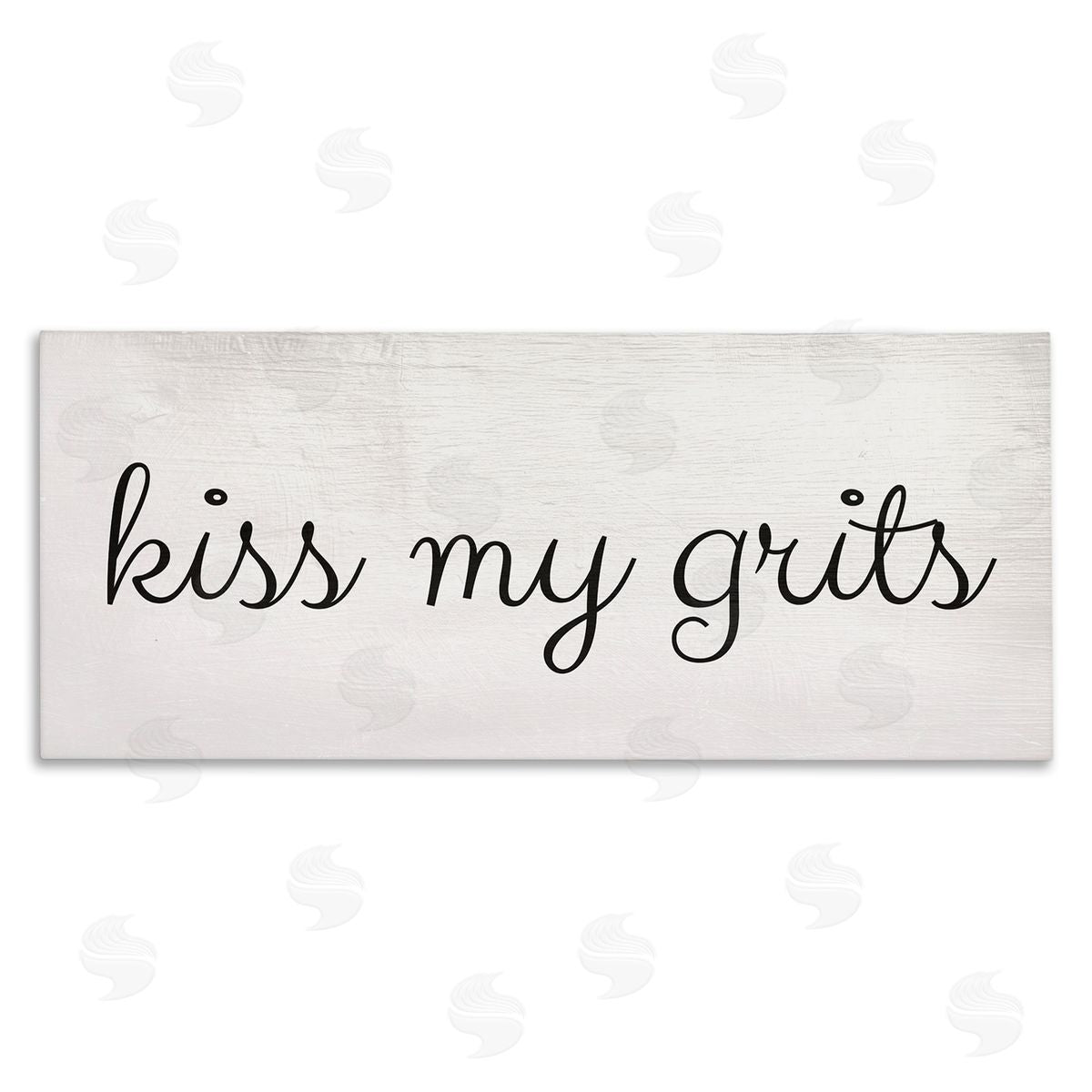 Stupell Studio Kiss My Grits Sassy Southern Slang Charming Typography