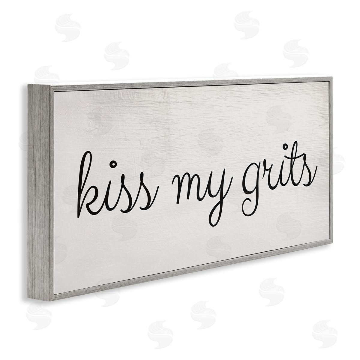 Stupell Studio Kiss My Grits Sassy Southern Slang Charming Typography