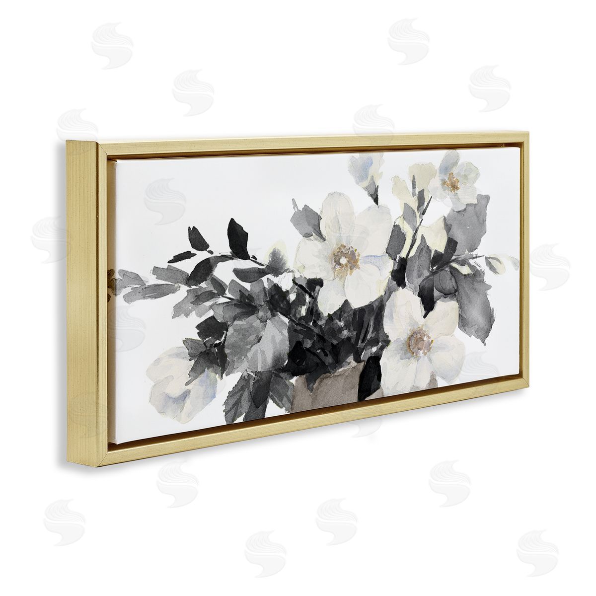 Lanie Loreth Greyscale Spring Florals Blooming Soft Watercolor Flowers