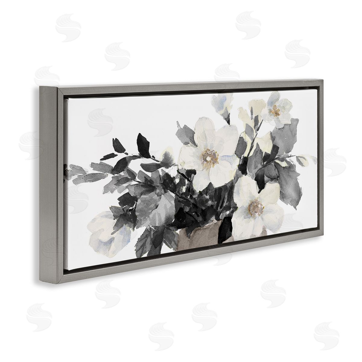 Lanie Loreth Greyscale Spring Florals Blooming Soft Watercolor Flowers