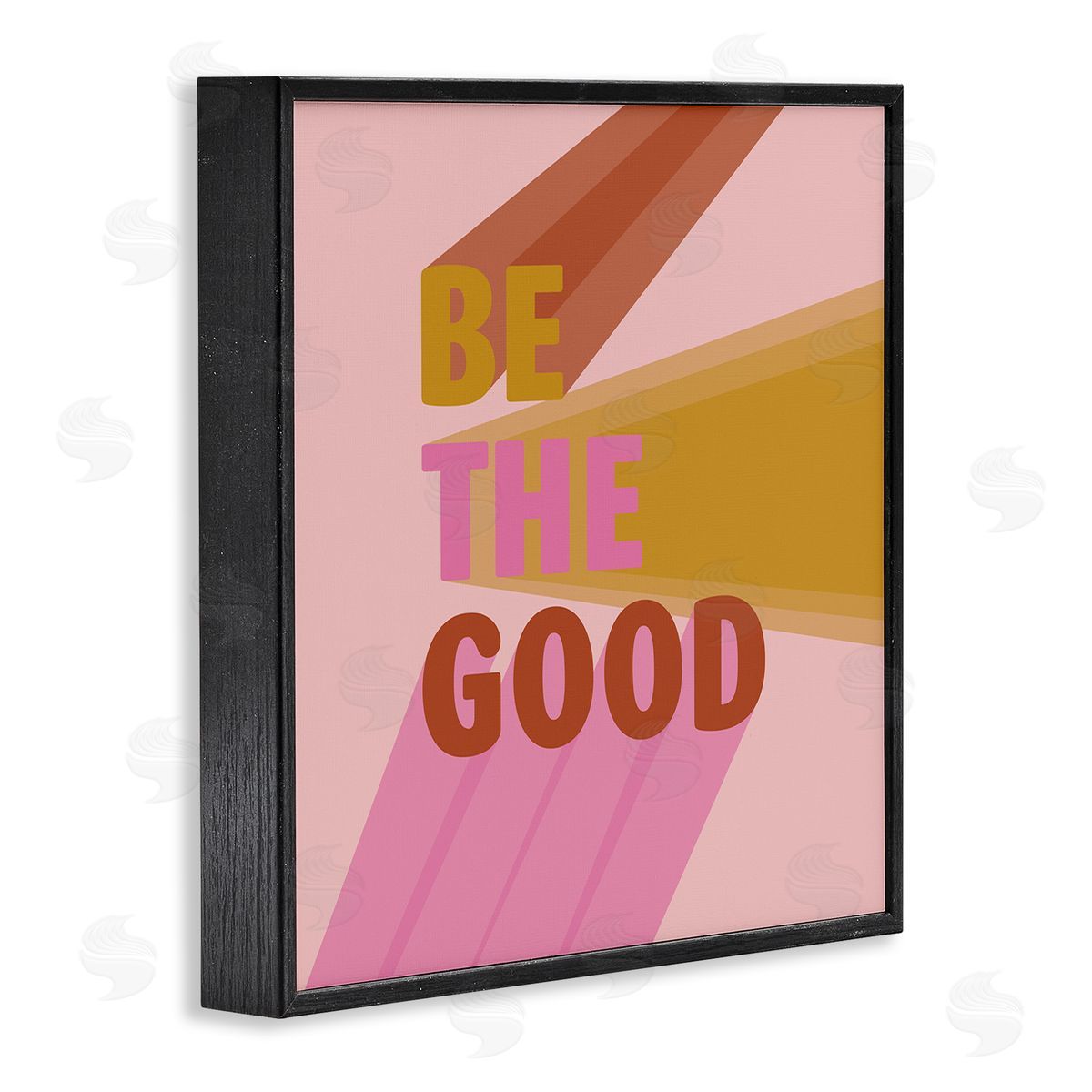 SD Graphics Studio Be the Good Positivity Phrase Geometric Pop Typography Black Framed Glicee Wall Art Print