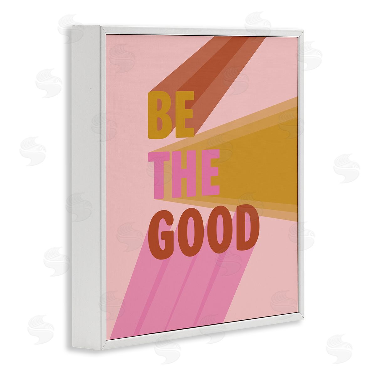 SD Graphics Studio Be the Good Positivity Phrase Geometric Pop Typography White Framed Glicee Wall Art Print