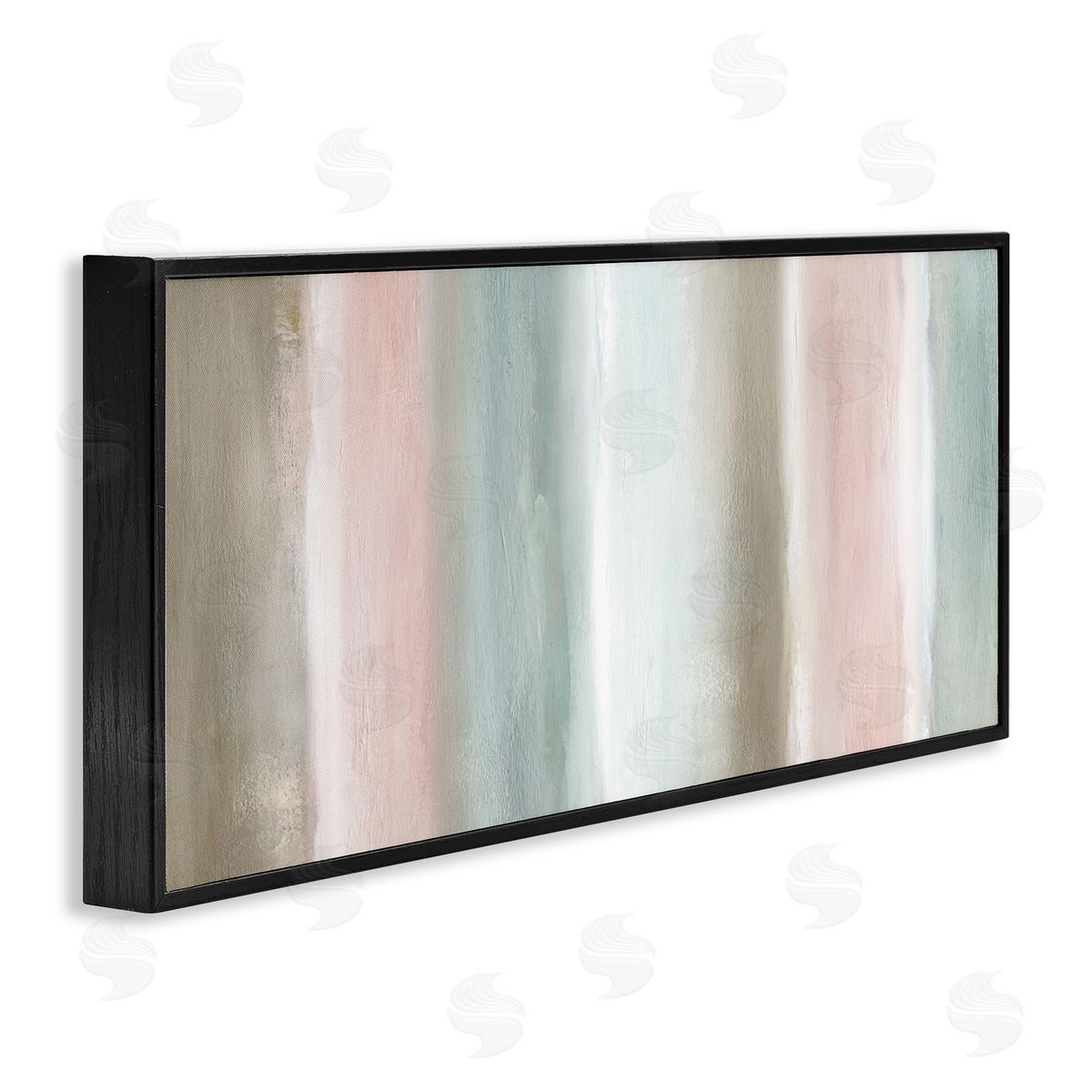 Nan Blurred Striped Shape Abstraction Soft Pastel Pink Green