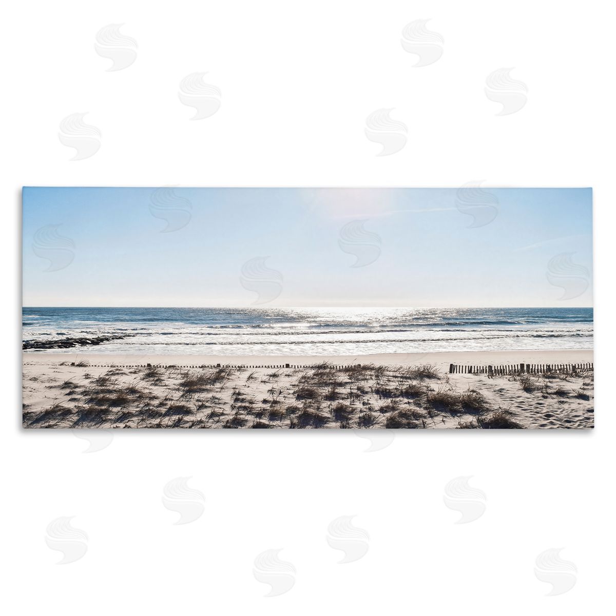 Natalie Carpentieri Coastal Beach Strip Landscape Nautical Fence Tall Grass