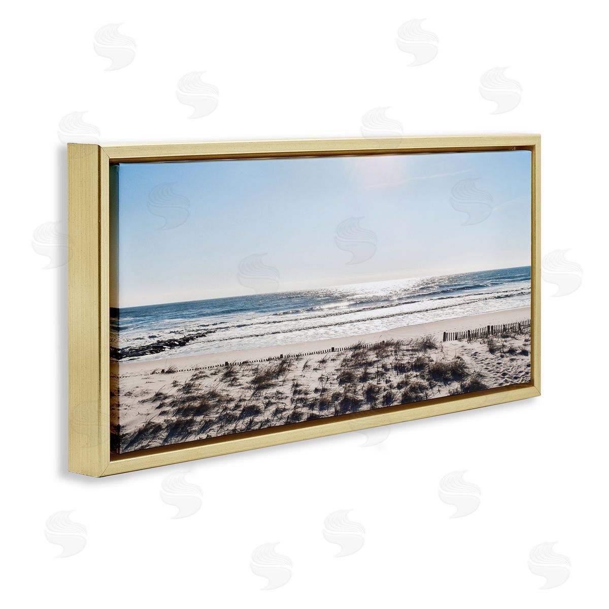 Natalie Carpentieri Coastal Beach Strip Landscape Nautical Fence Tall Grass