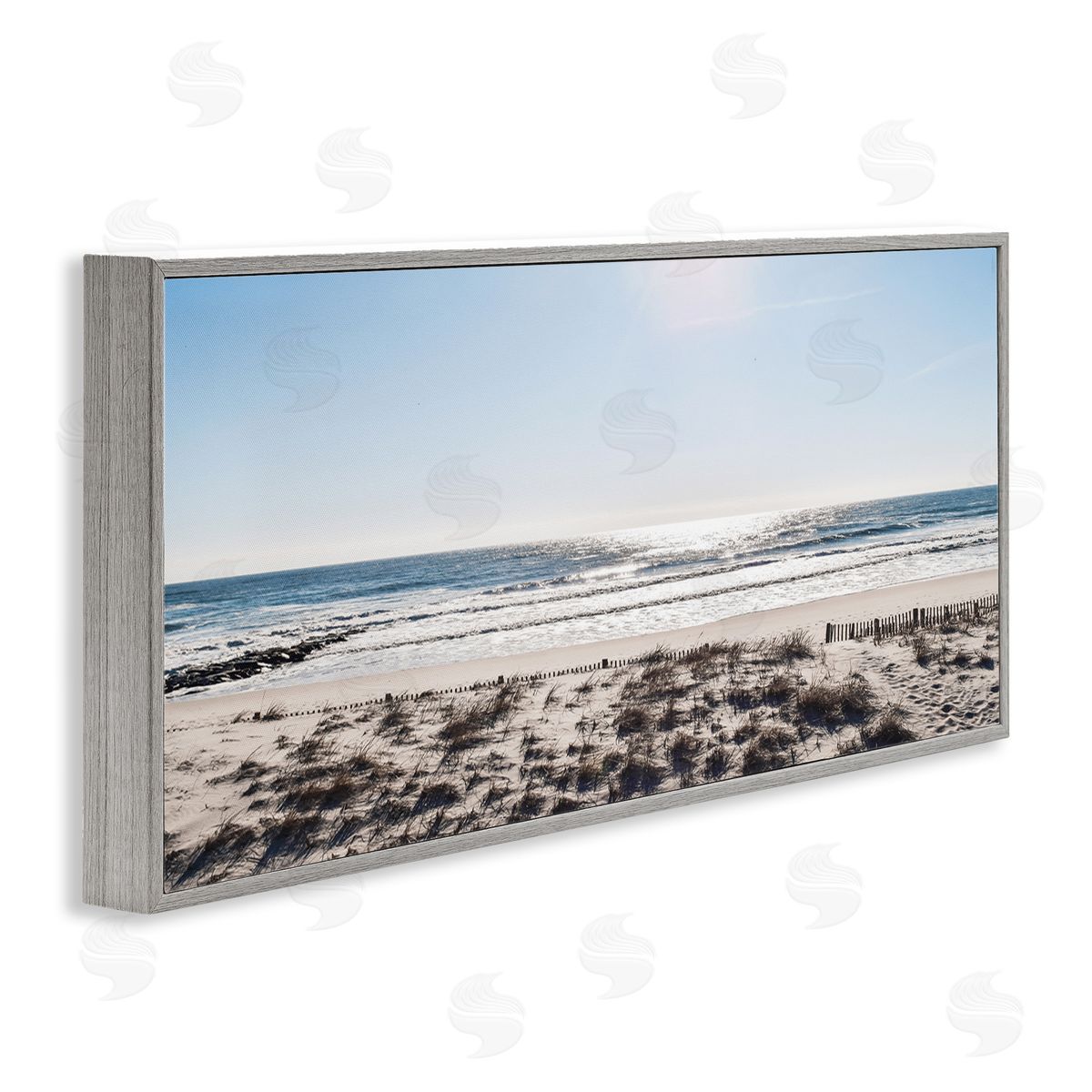 Natalie Carpentieri Coastal Beach Strip Landscape Nautical Fence Tall Grass