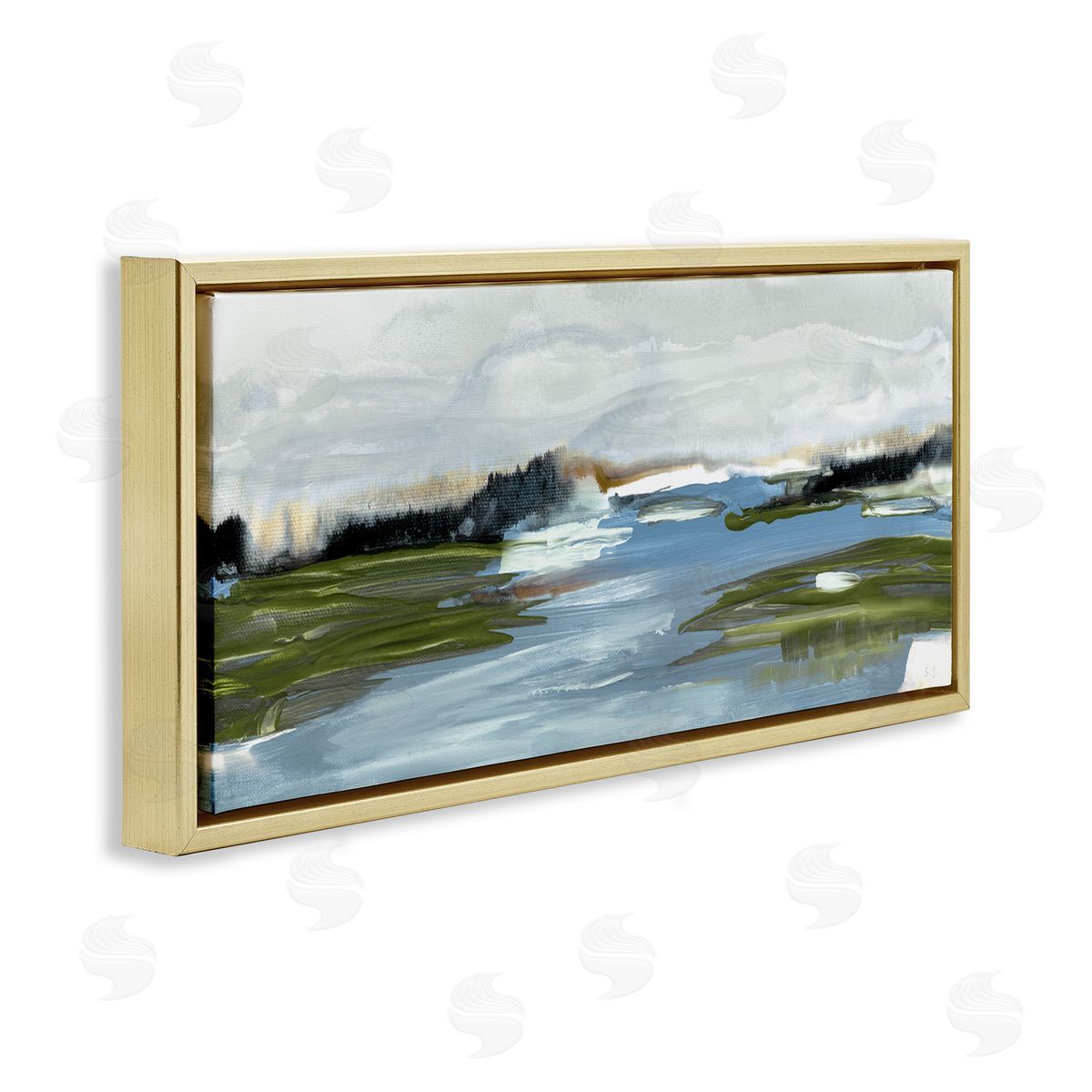 Susan Jill Abstract Wetland Landscape Soft Contemporary Marsh Field