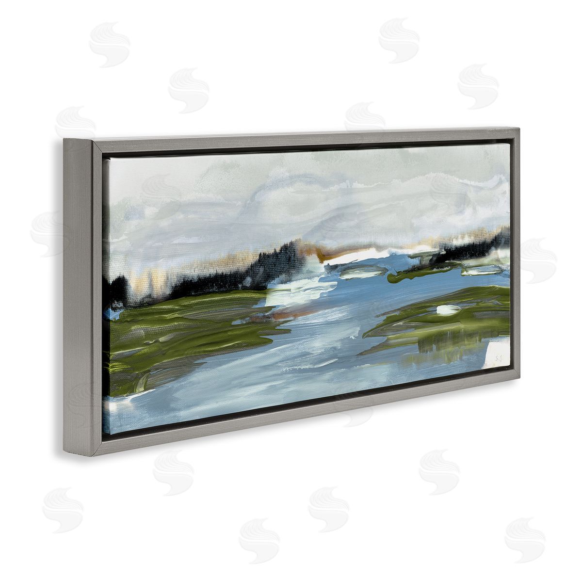 Susan Jill Abstract Wetland Landscape Soft Contemporary Marsh Field