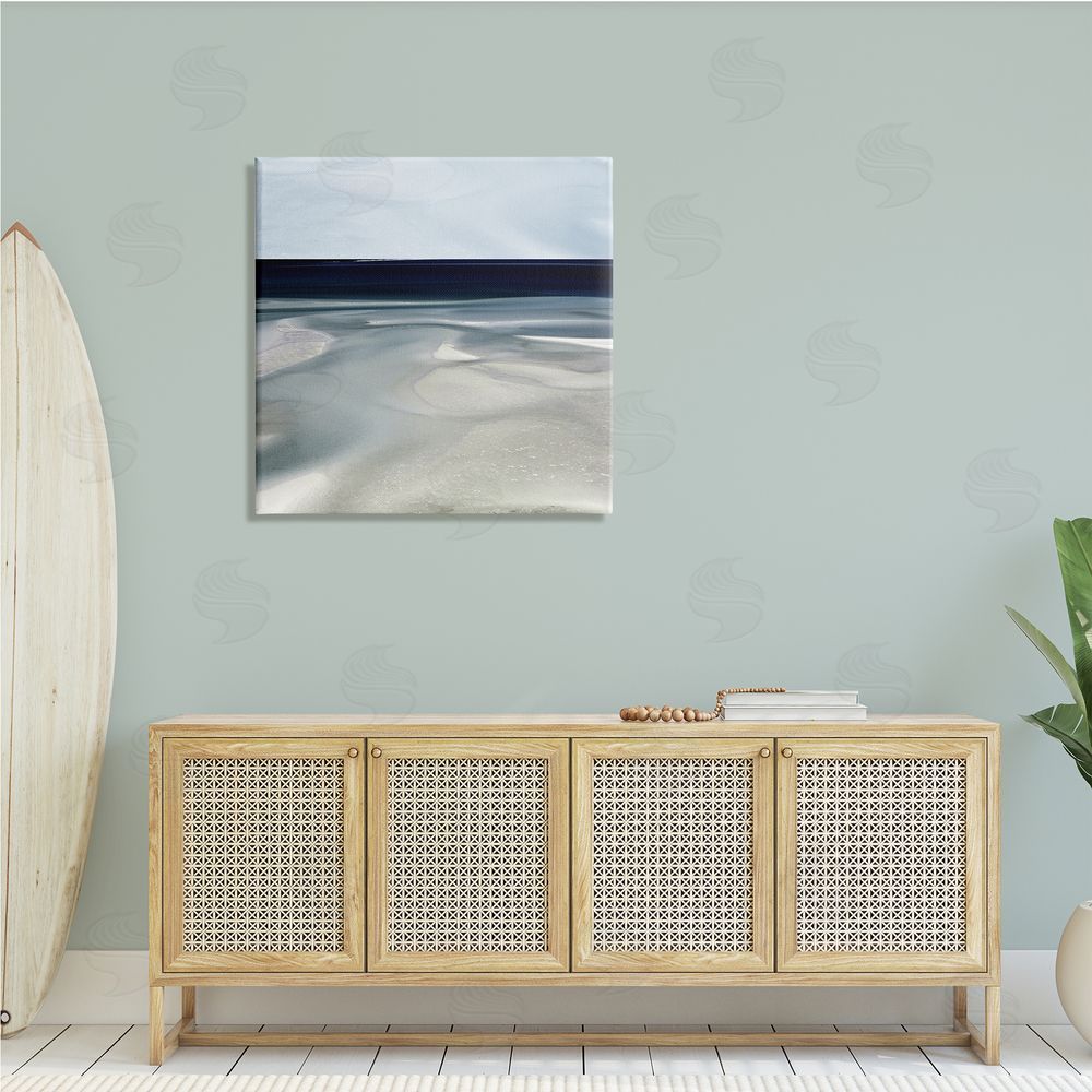 Danita Delimont Abstract Shallow Beach Tide Water Movement Soft Blues Canvas Wall Art in Room