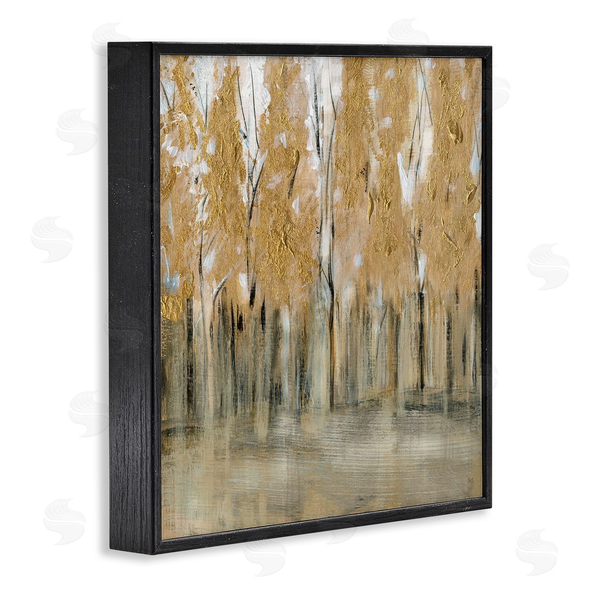 Susan Jill Rising Tree Forest Abstract Nature Landscape Brown Grey Black Framed Glicee Wall Art Print