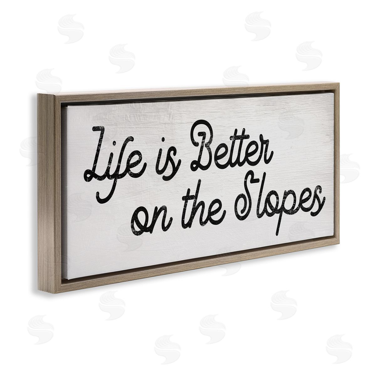 Stupell Studio Life's Better on the Slopes Phrase Ski Sport