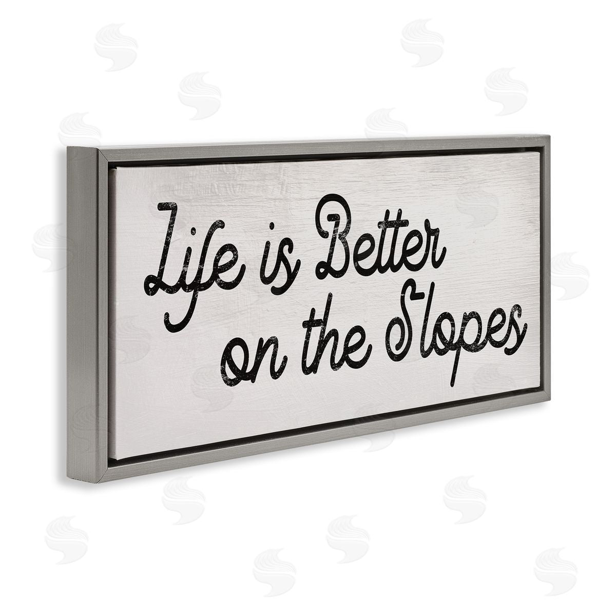 Stupell Studio Life's Better on the Slopes Phrase Ski Sport