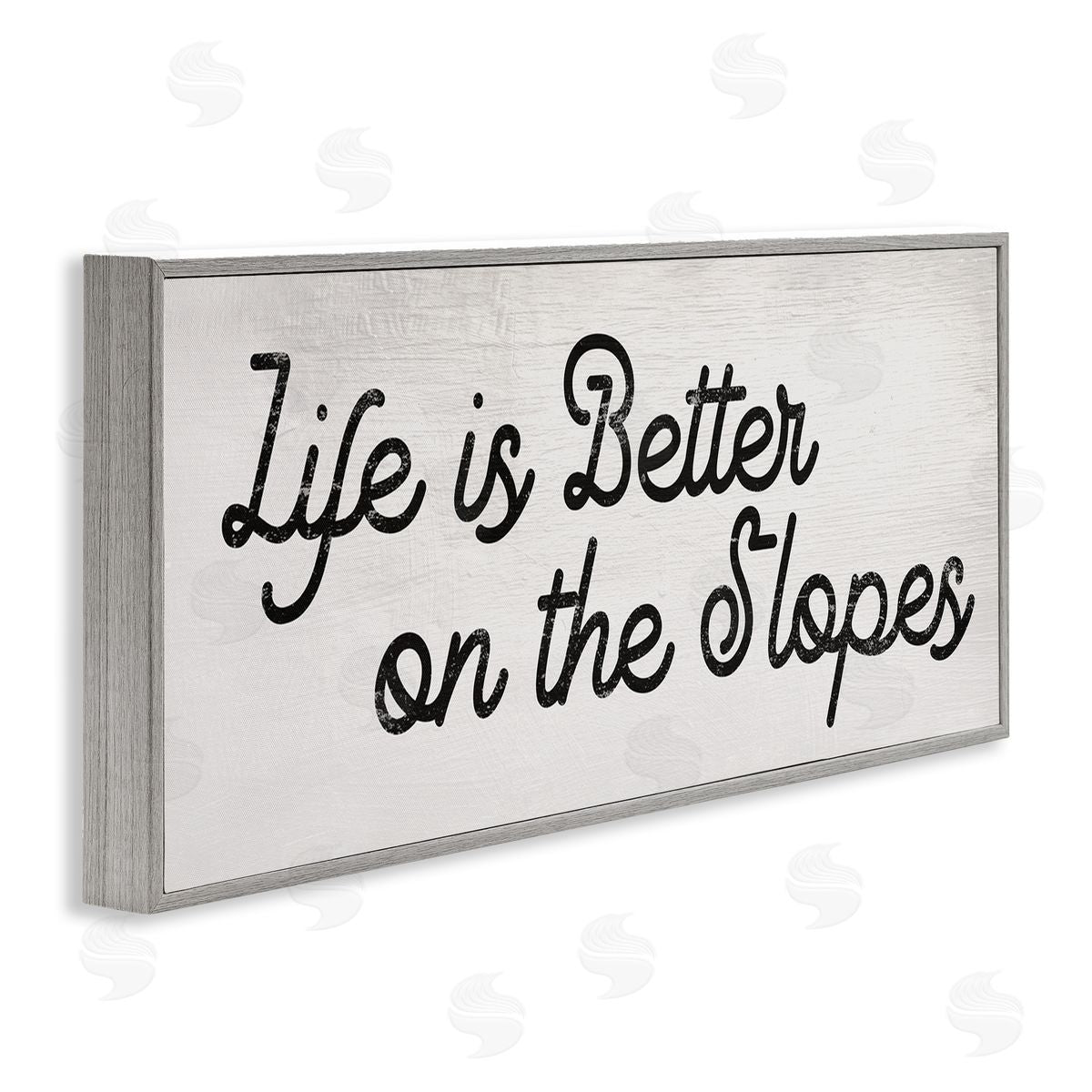 Stupell Studio Life's Better on the Slopes Phrase Ski Sport