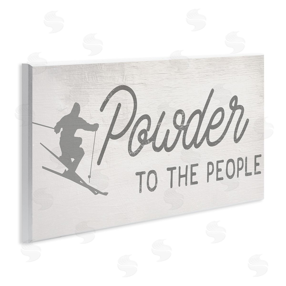 Stupell Studio Powd_sideer to the People Phrase Ski Sport Pun