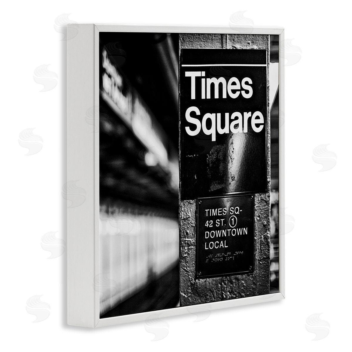 Susan Bryant Time Square Subway New York City Urban Photography White Framed Glicee Wall Art Print