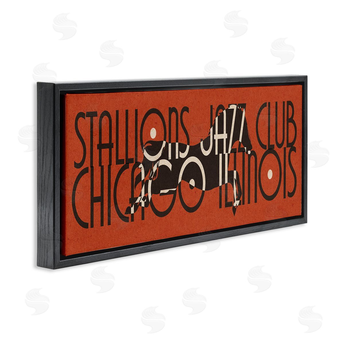 Stupell Studio Stallions Jazz Club Vintage Race Horse Chicago Illinois