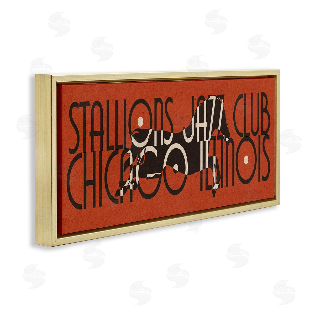 Stupell Studio Stallions Jazz Club Vintage Race Horse Chicago Illinois