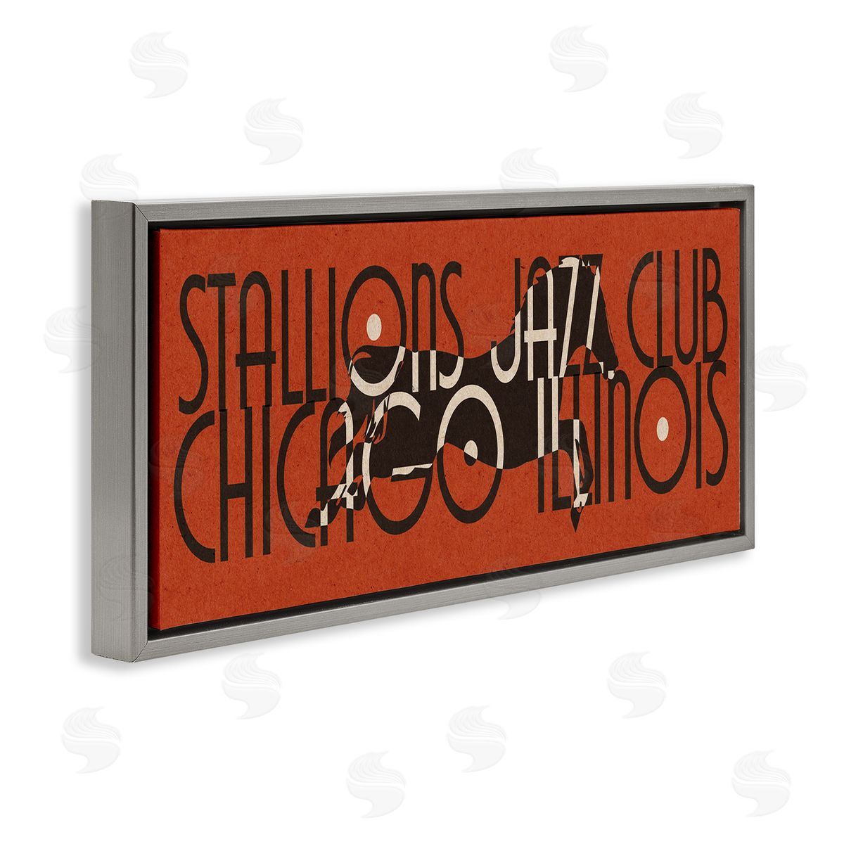 Stupell Studio Stallions Jazz Club Vintage Race Horse Chicago Illinois