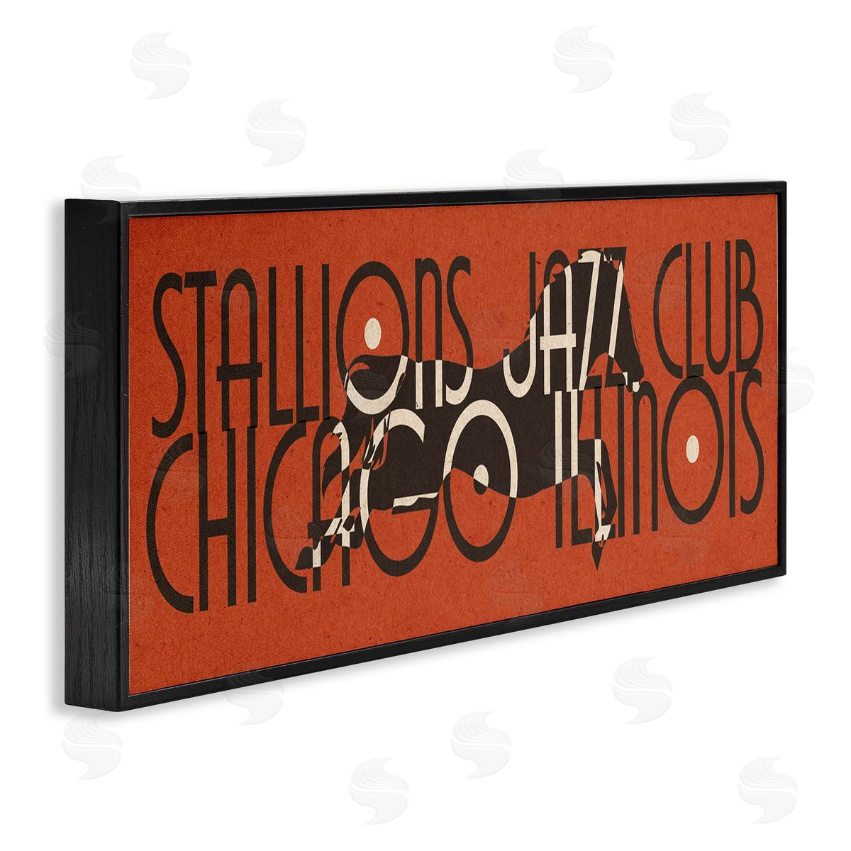 Stupell Studio Stallions Jazz Club Vintage Race Horse Chicago Illinois