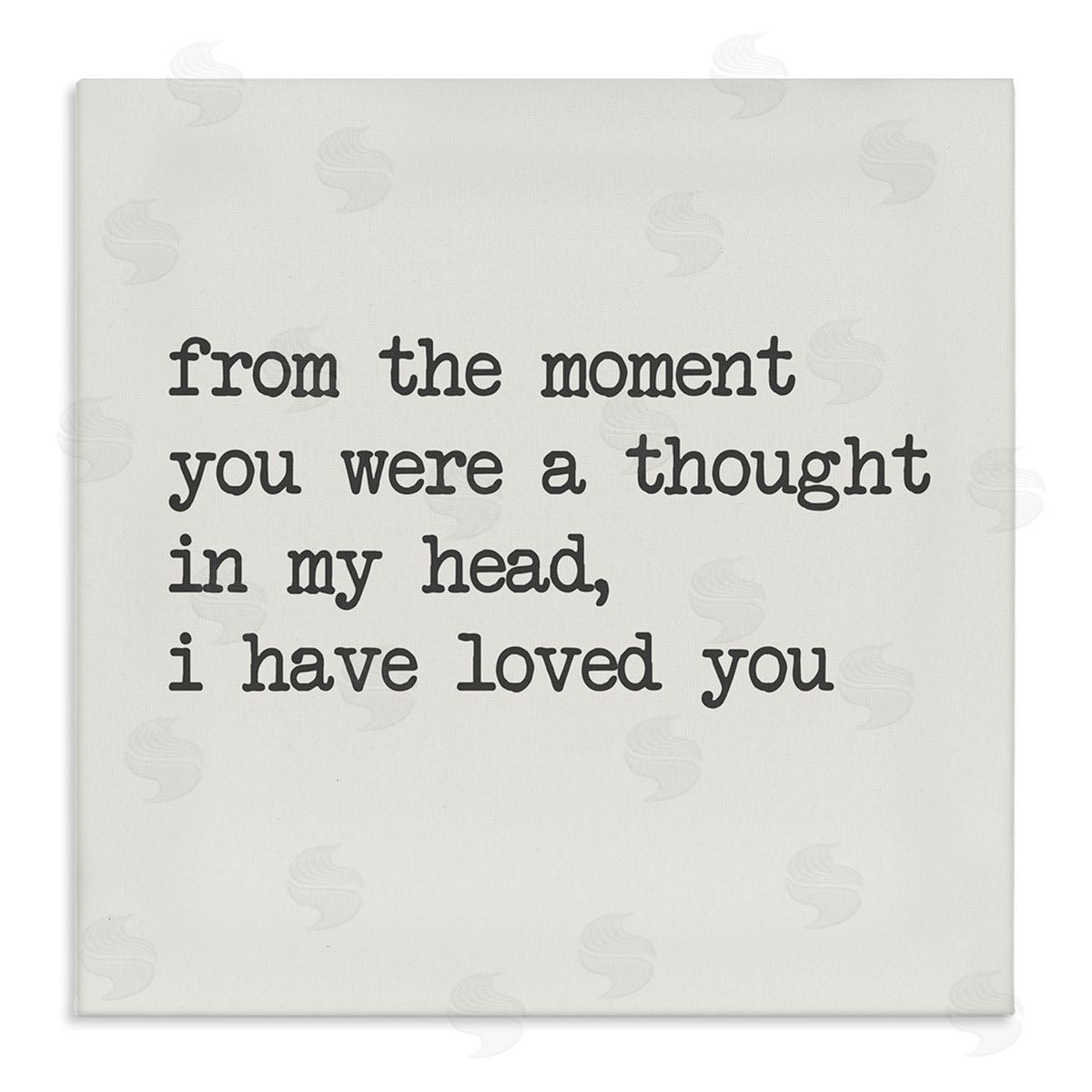 SD Graphics Studio A Thought In My Head Love Motivational Phrase Stretched Canvas Wall Art Print