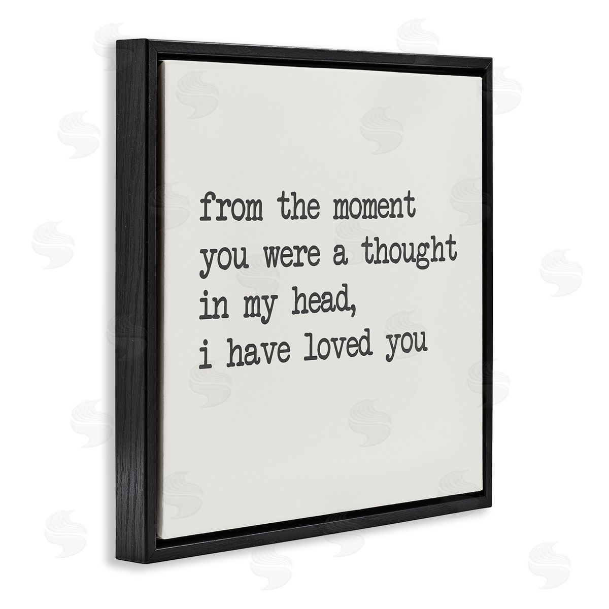 SD Graphics Studio A Thought In My Head Love Motivational Phrase Black Floating Frame Canvas Wall Art Print