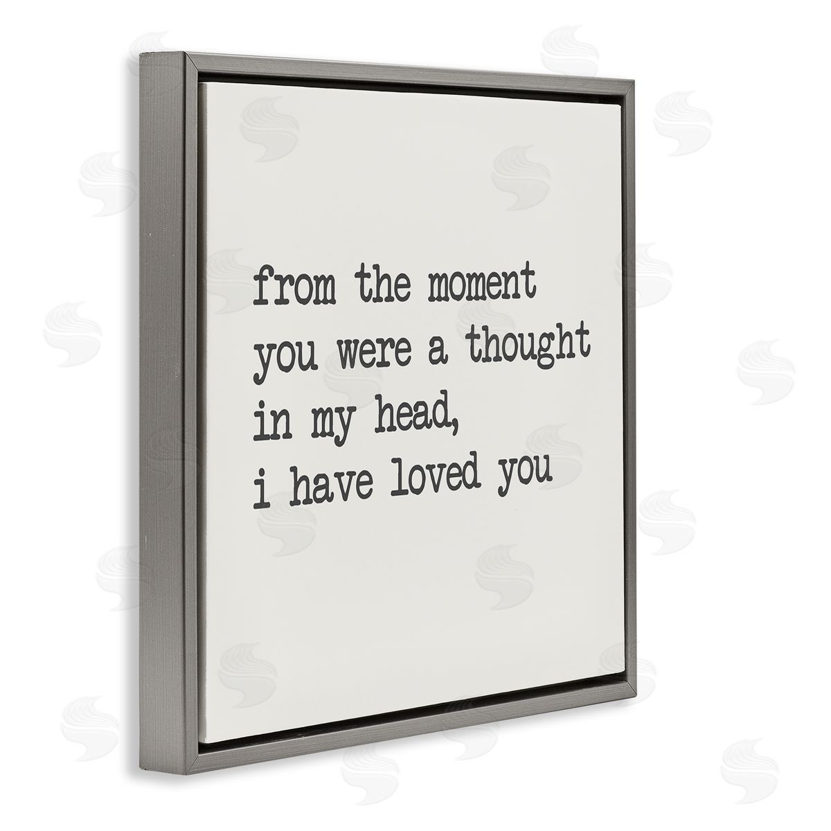 SD Graphics Studio A Thought In My Head Love Motivational Phrase Gray Floating Frame Canvas Wall Art Print