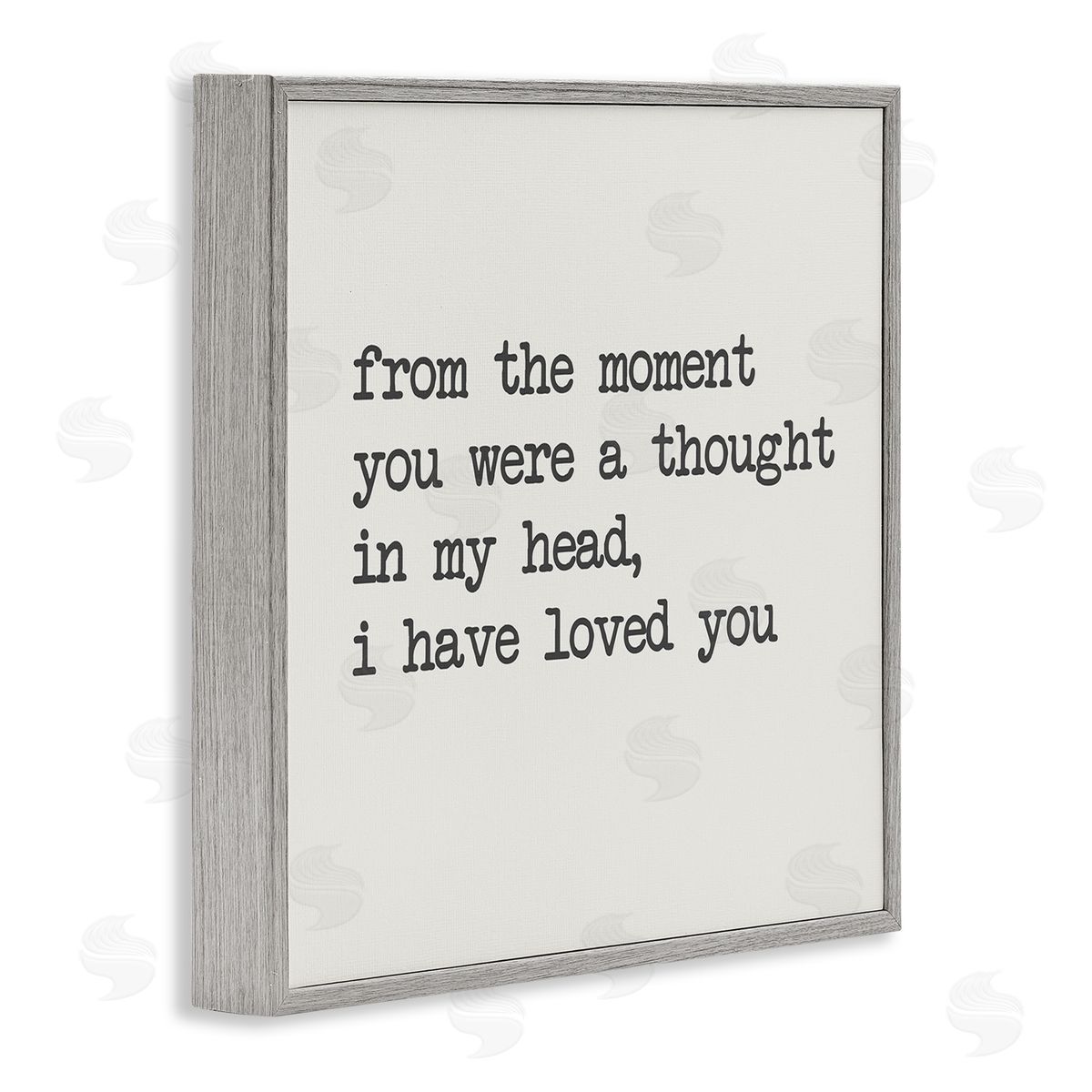 SD Graphics Studio A Thought In My Head Love Motivational Phrase Gray Framed Glicee Wall Art Print