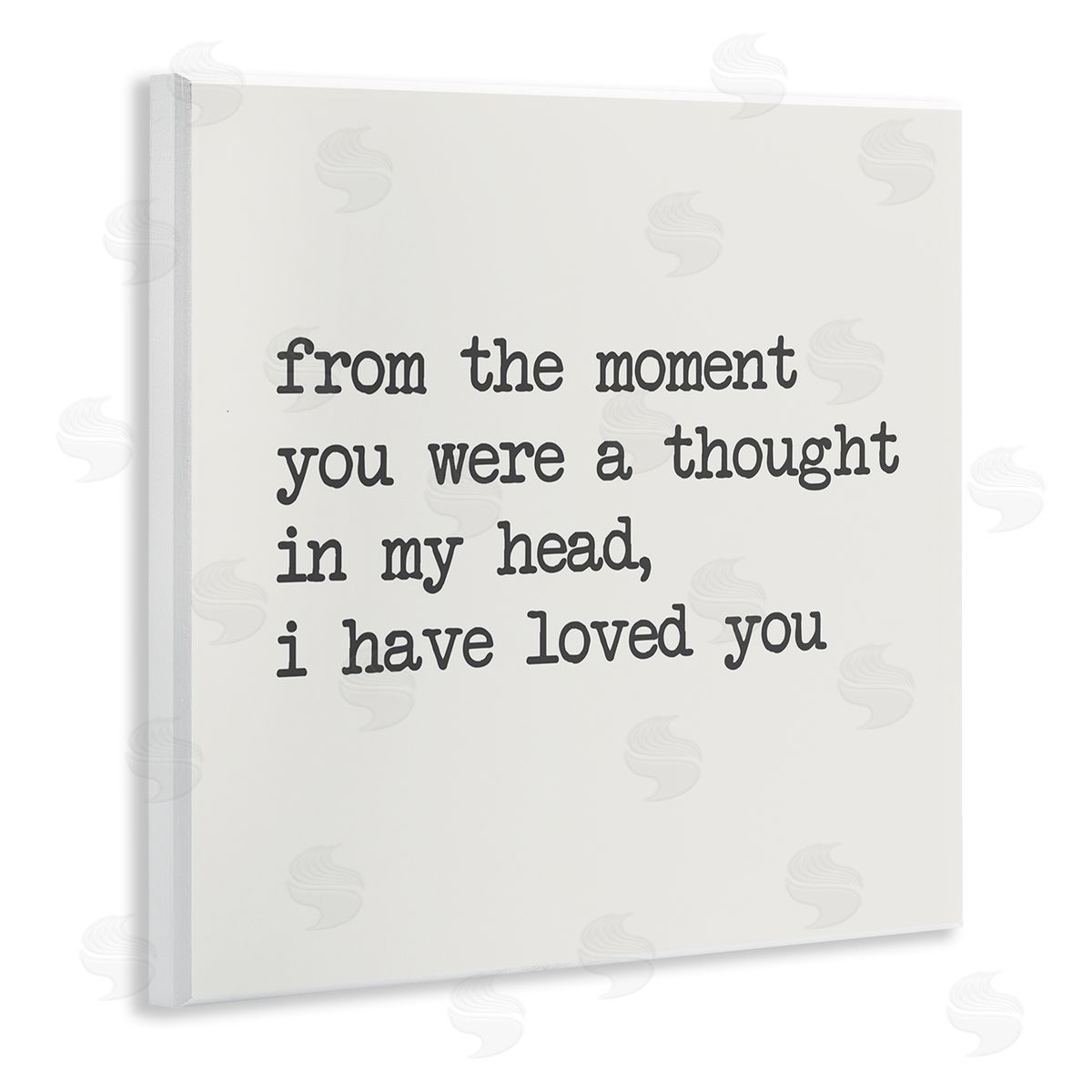 SD Graphics Studio A Thought In My Head Love Motivational Phrase Wooden Wall Plaque Art Print