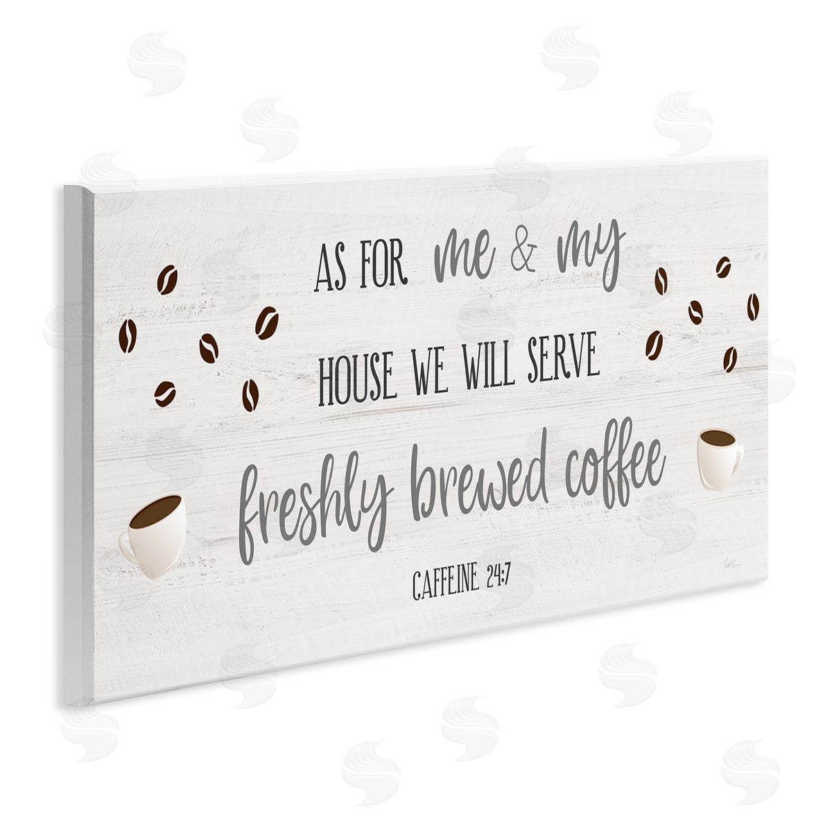 Fresh Coffee 24:7 Caffeine Proverbs Wood Plaque Wall Art, Home Decor by Natalie Carpentieri