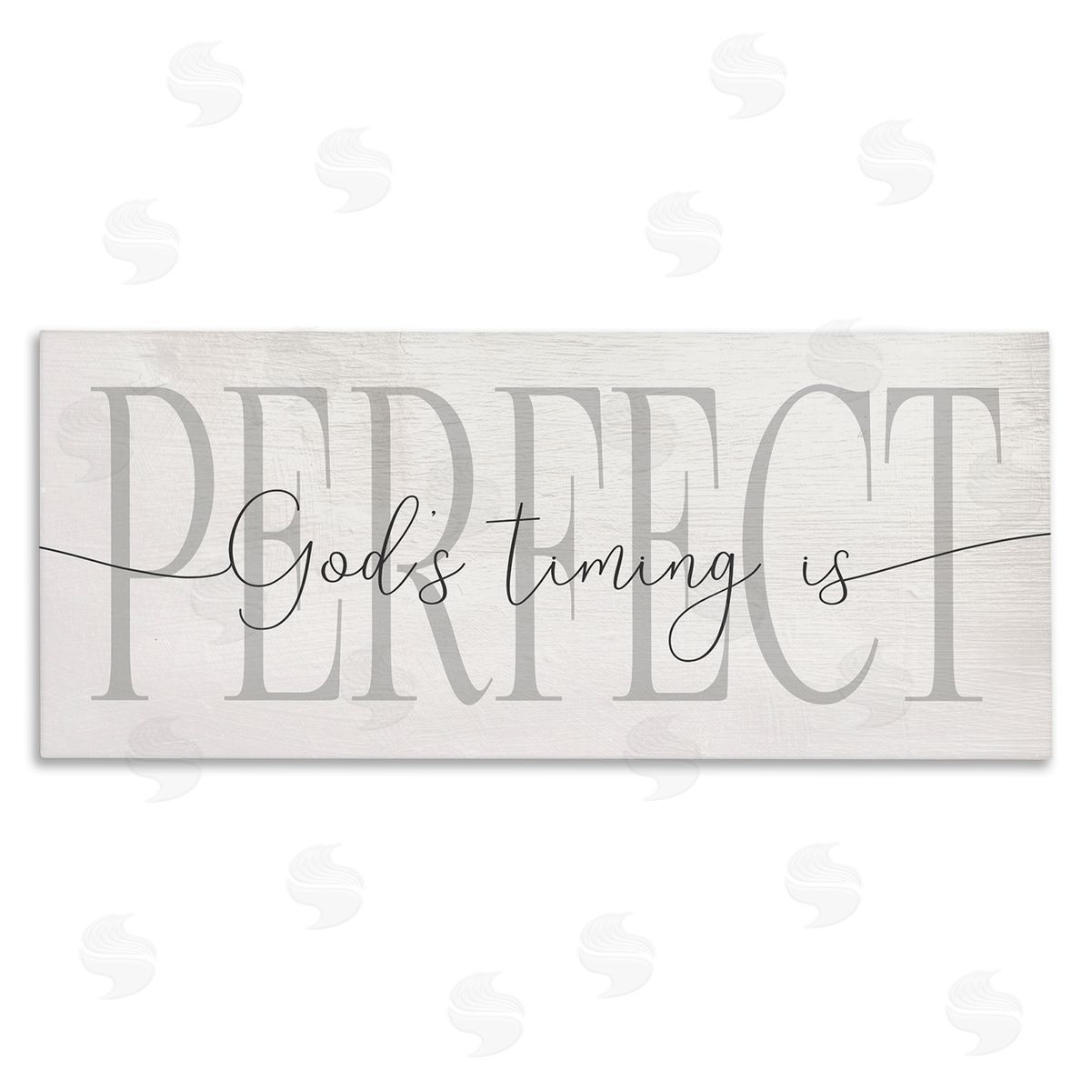 God's Timing is Perfect Phrase Canvas Wall Art, Home Decor by Stupell Studio