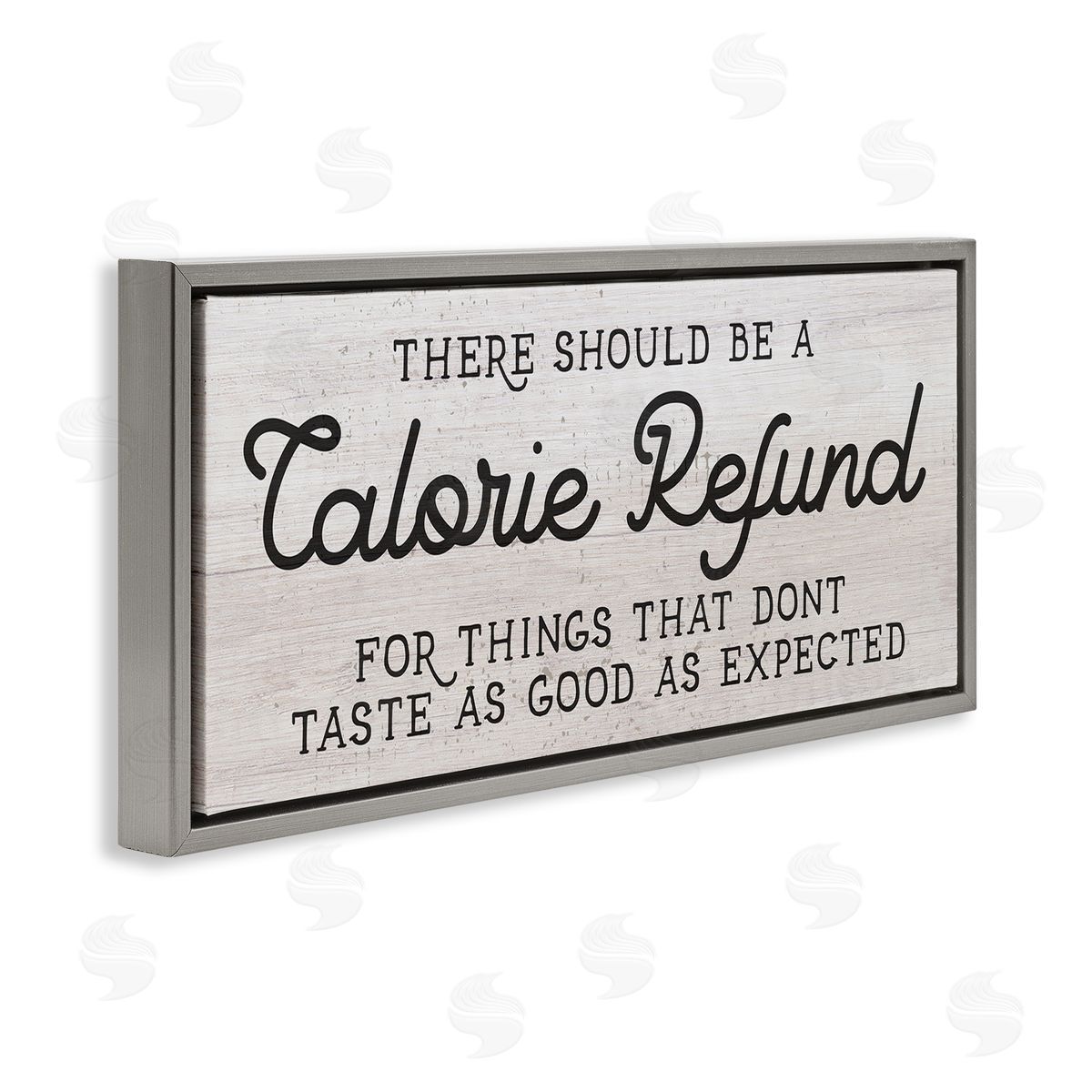 Stupell Studio Calorie Refund Don't Taste Good Funny Kitchen Phrase