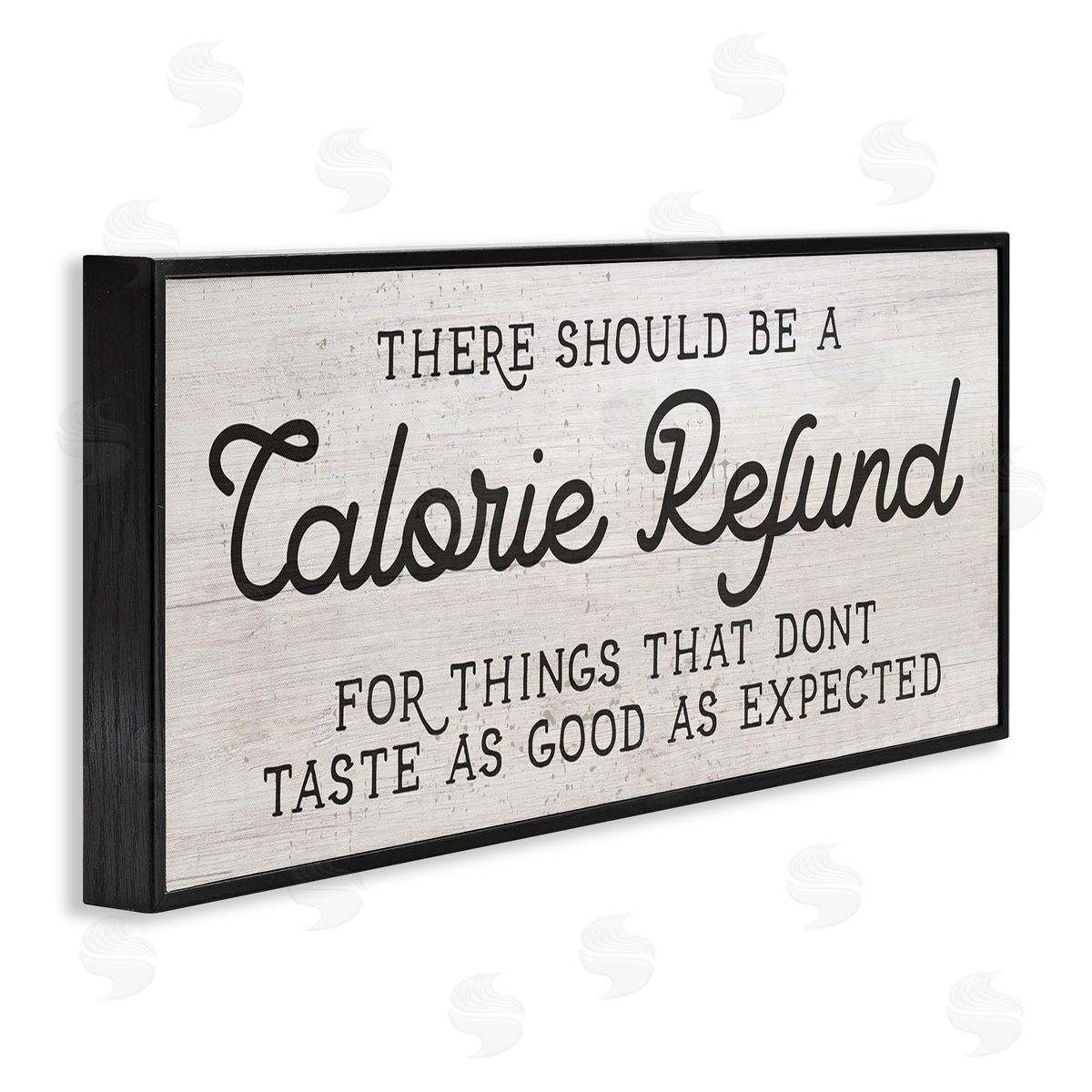 Stupell Studio Calorie Refund Don't Taste Good Funny Kitchen Phrase