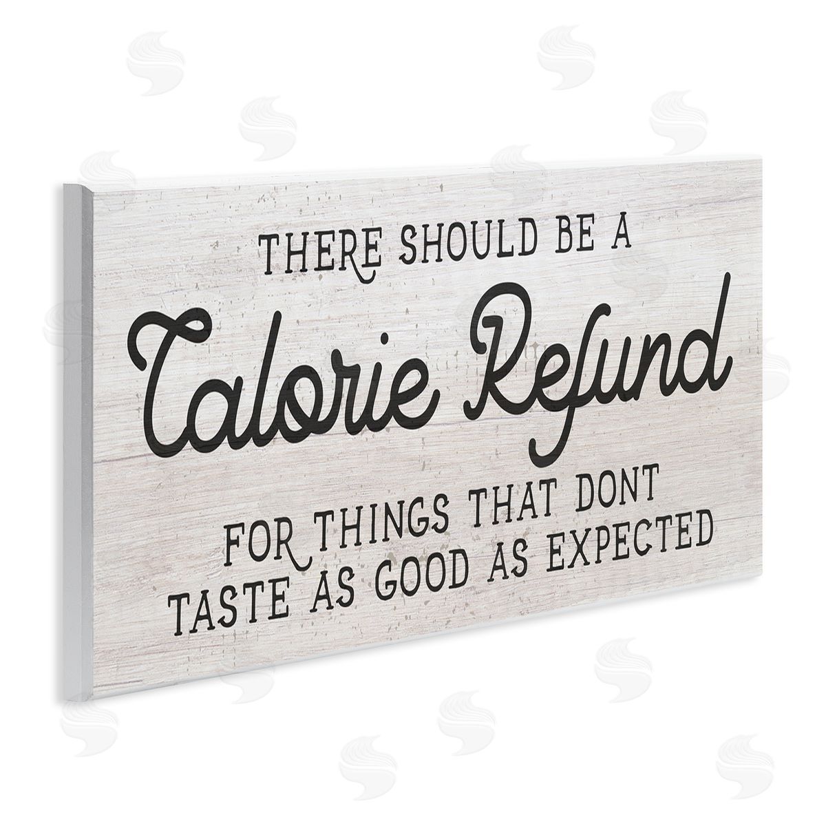 Stupell Studio Calorie Refund Don't Taste Good Funny Kitchen Phrase