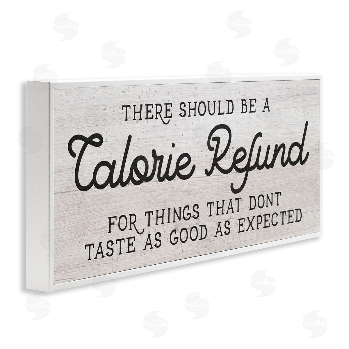 Stupell Studio Calorie Refund Don't Taste Good Funny Kitchen Phrase