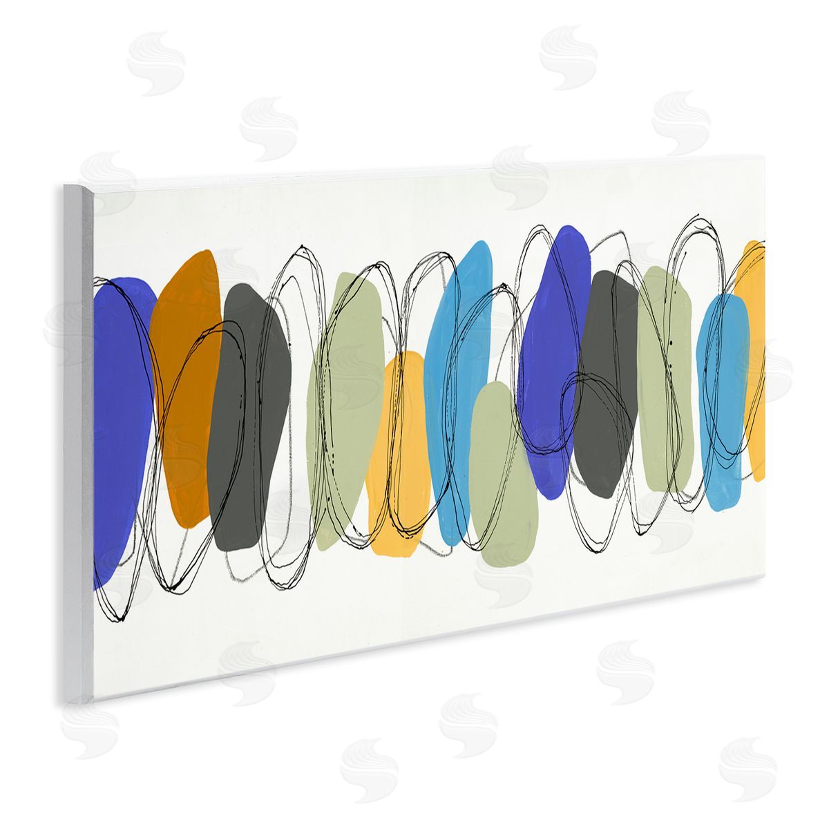 Ruth fr_sideomstein Abstract Rock Pattern Modern Layered Vibrant Shapes