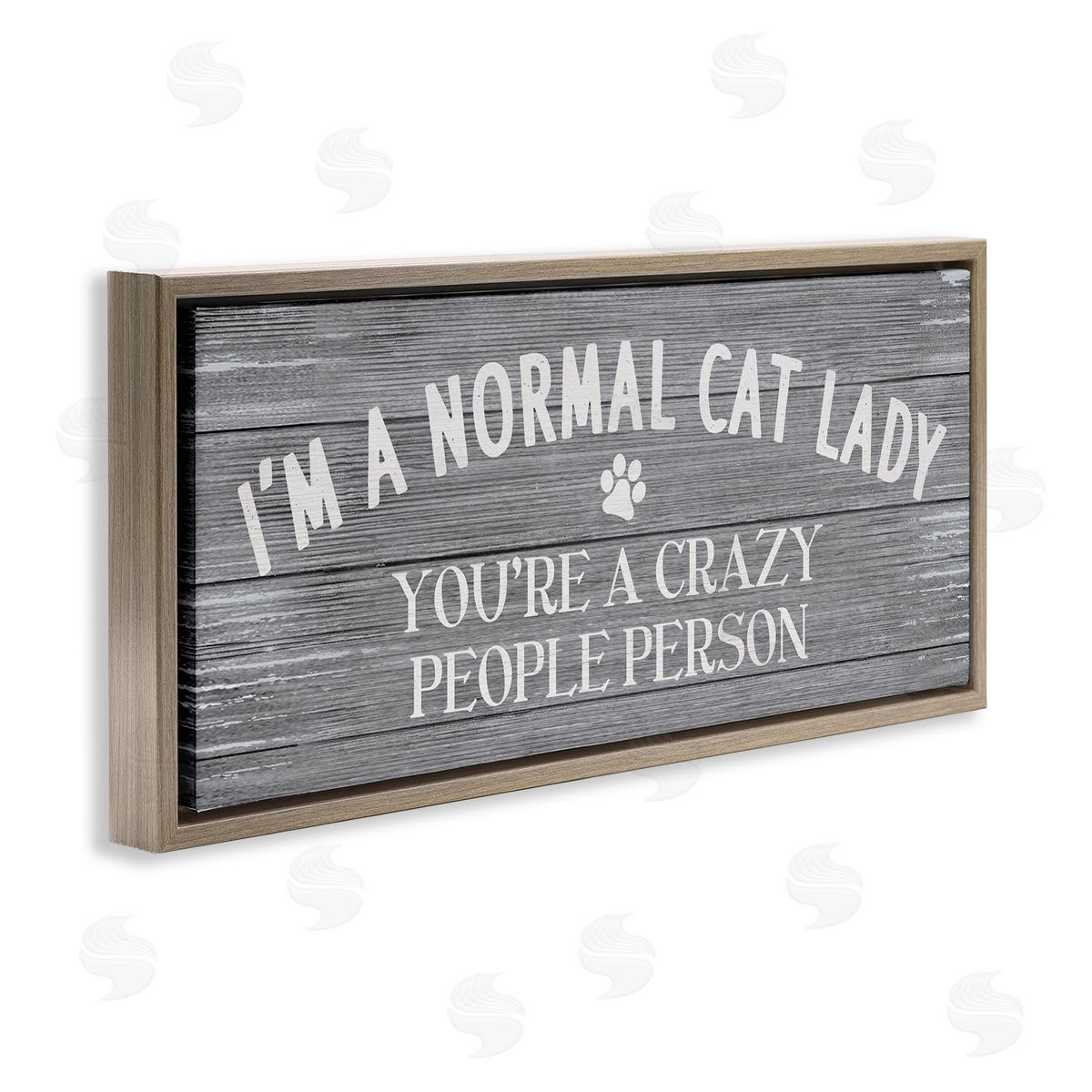 Stupell Studio I'm a Normal Cat Lady Funny Pet Phrase