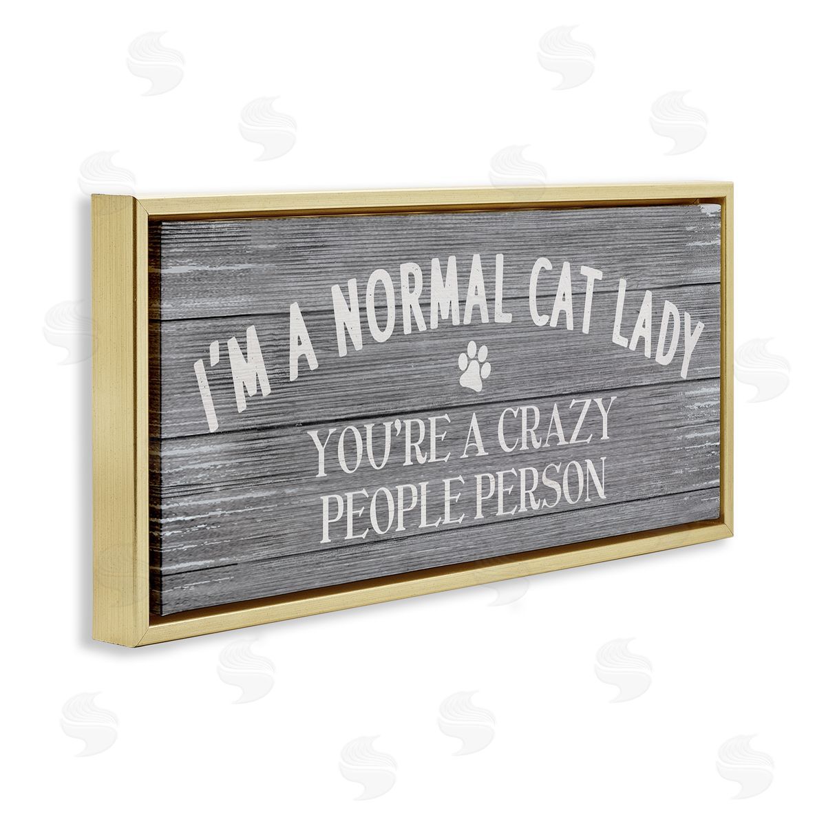 Stupell Studio I'm a Normal Cat Lady Funny Pet Phrase