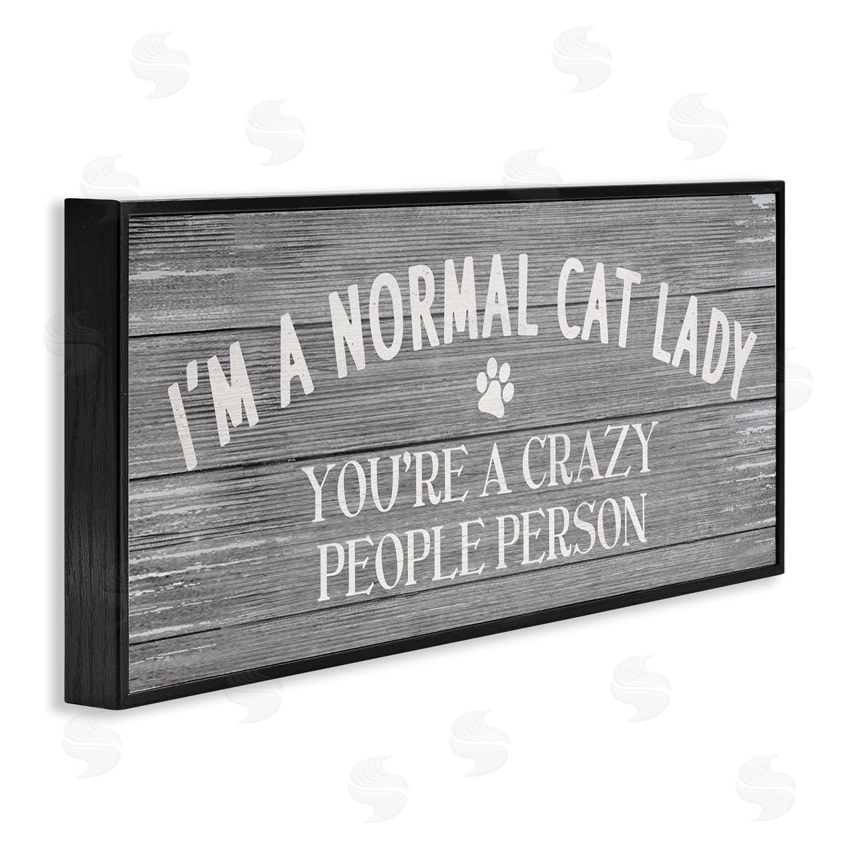 Stupell Studio I'm a Normal Cat Lady Funny Pet Phrase