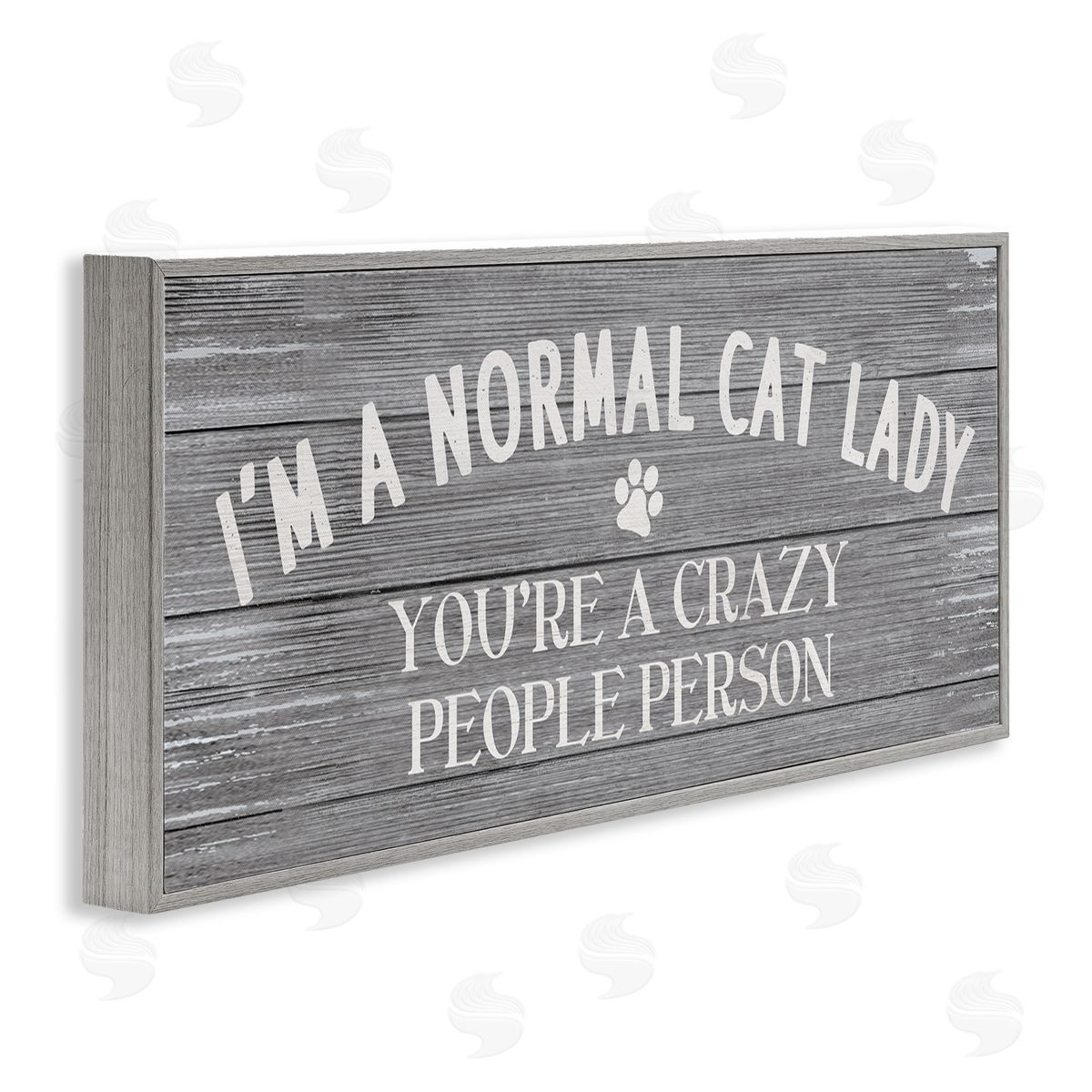 Stupell Studio I'm a Normal Cat Lady Funny Pet Phrase