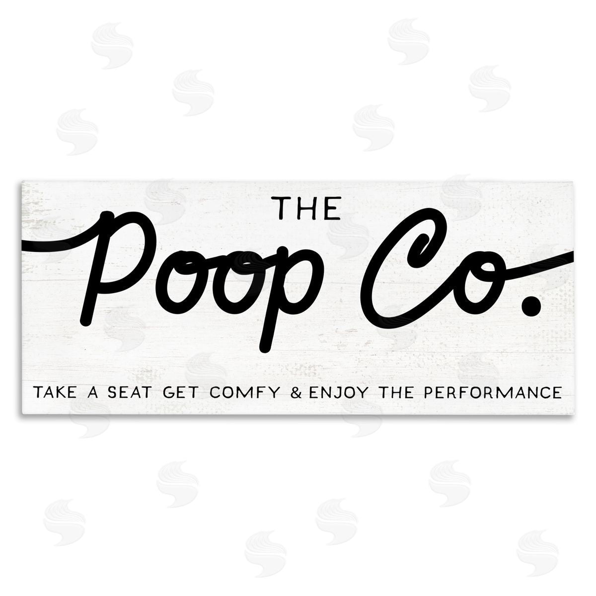 Stupell Studio The Poop Co. Funny Bathroom Sign Get Comfy