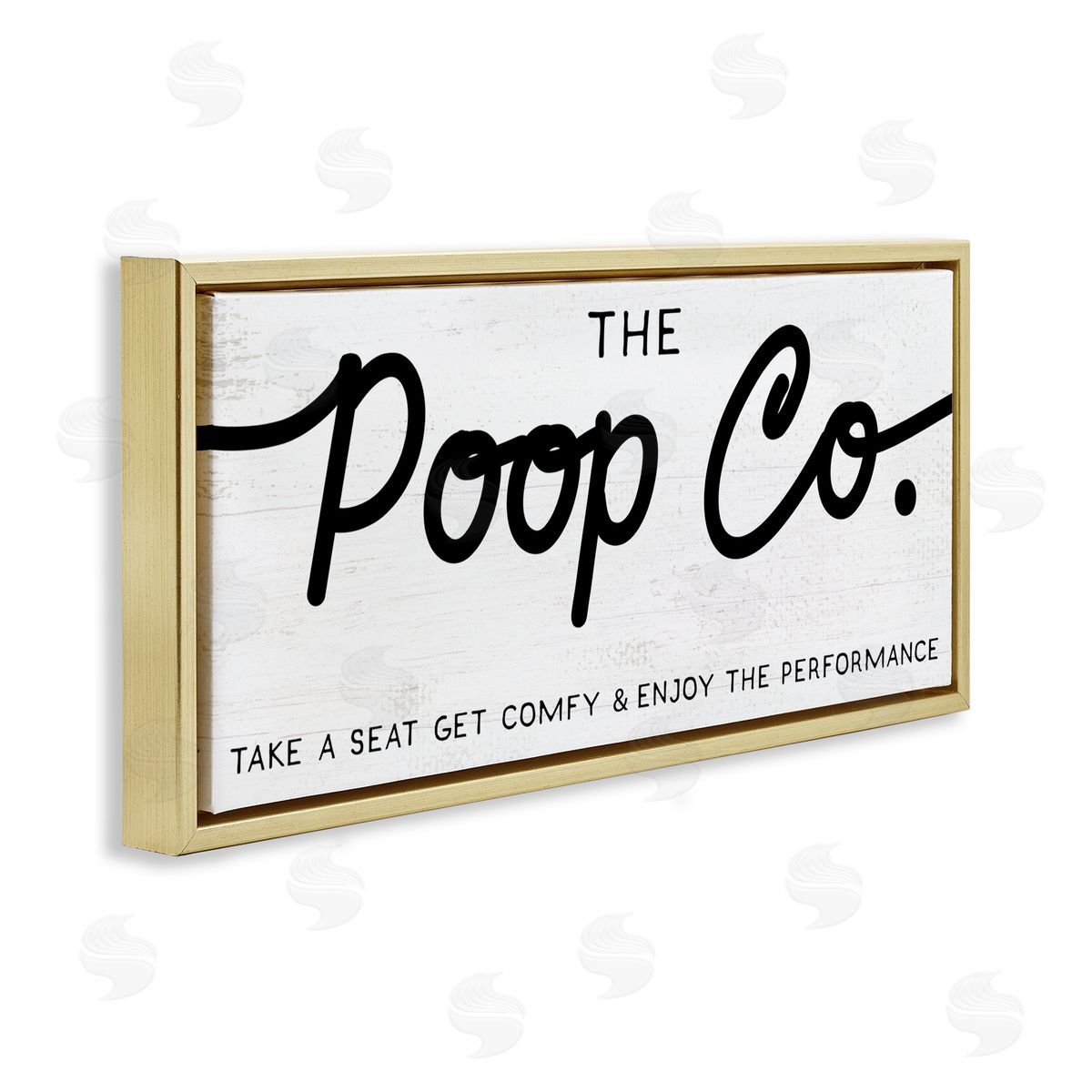 Stupell Studio The Poop Co. Funny Bathroom Sign Get Comfy
