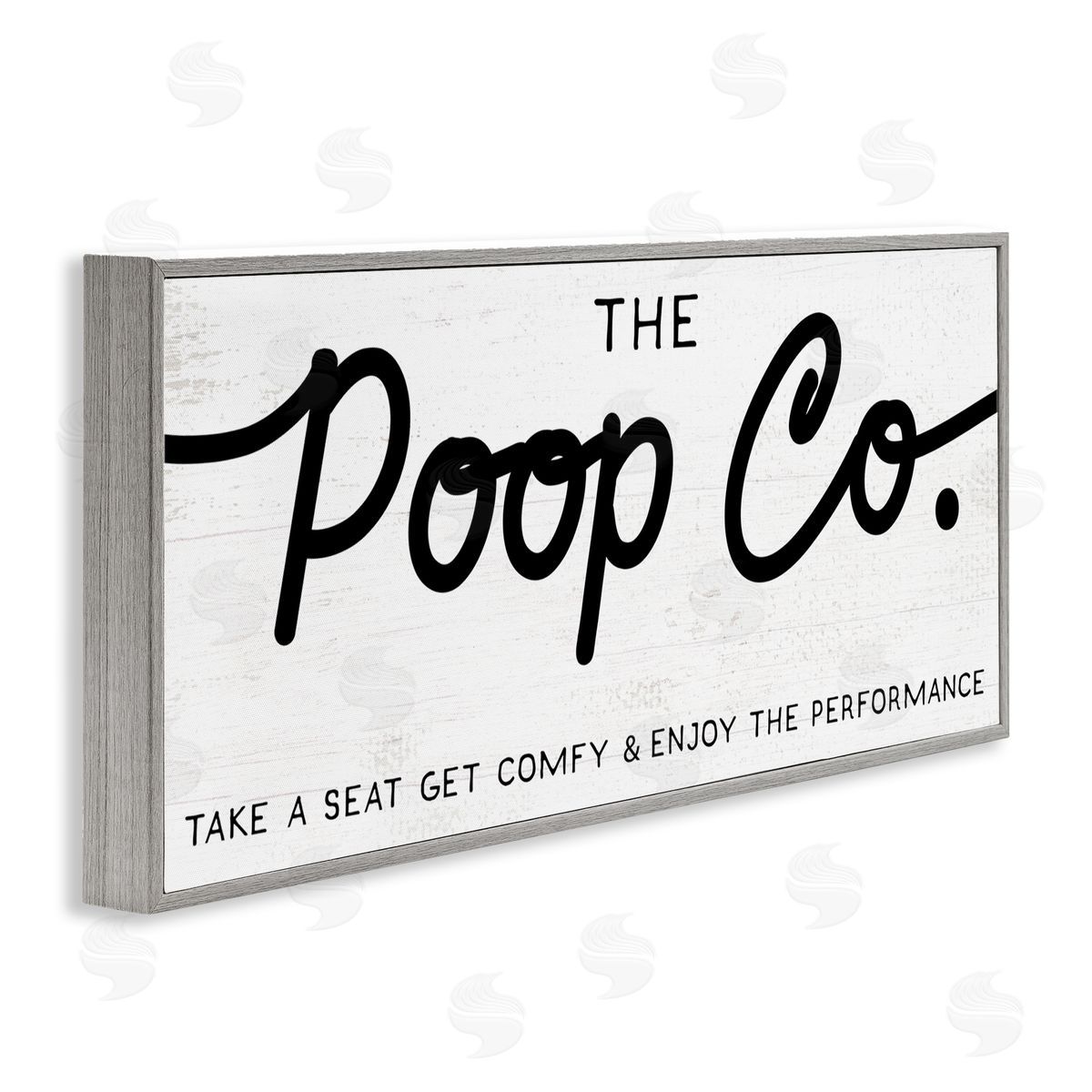Stupell Studio The Poop Co. Funny Bathroom Sign Get Comfy