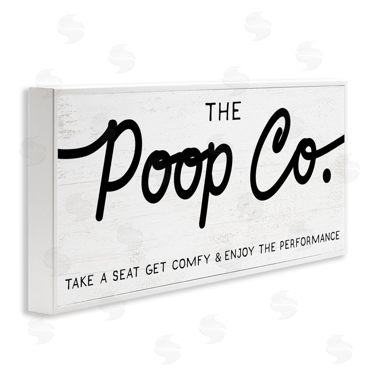 Stupell Studio The Poop Co. Funny Bathroom Sign Get Comfy