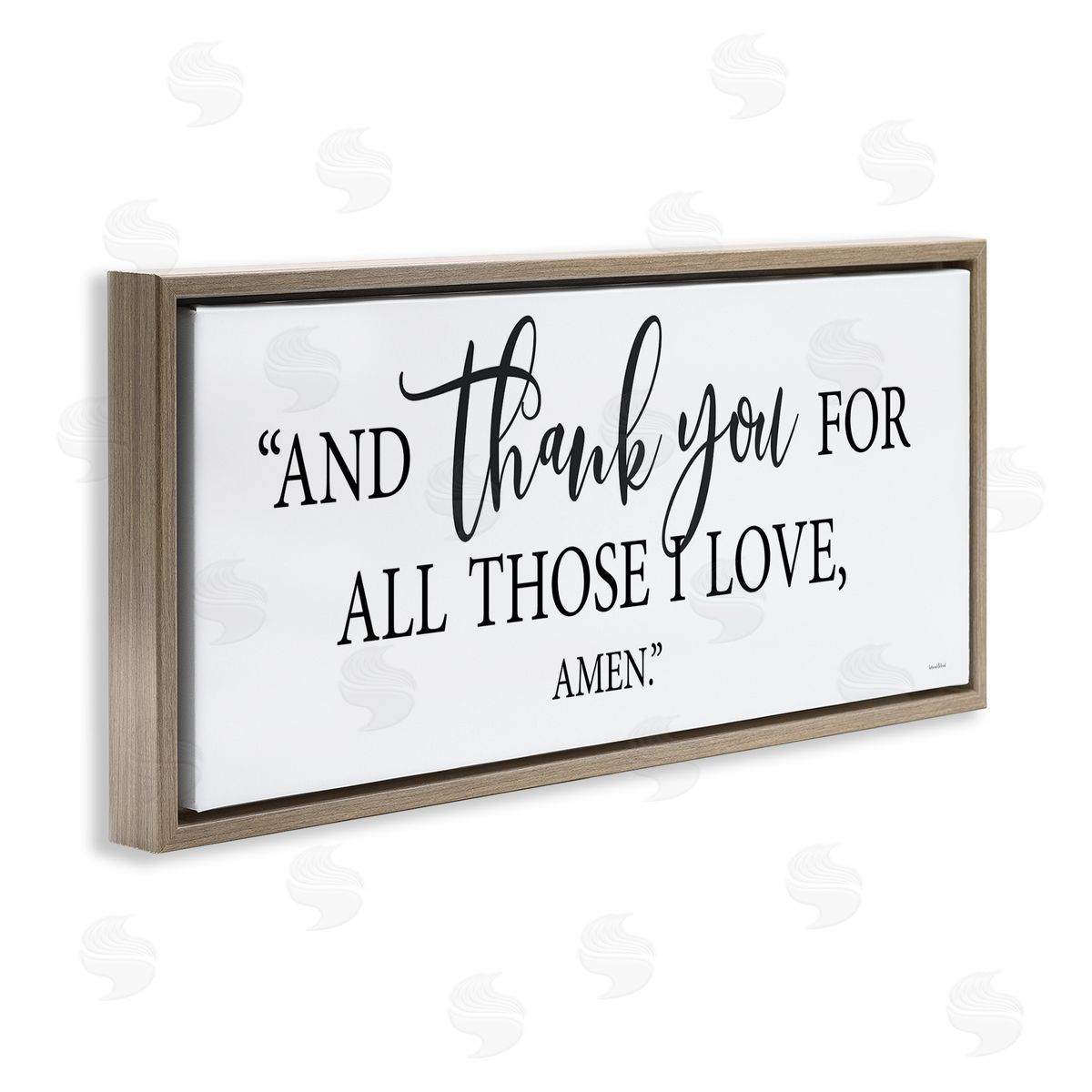 Lettered and Lined Thank You For Those I Love Spiritual Phrase