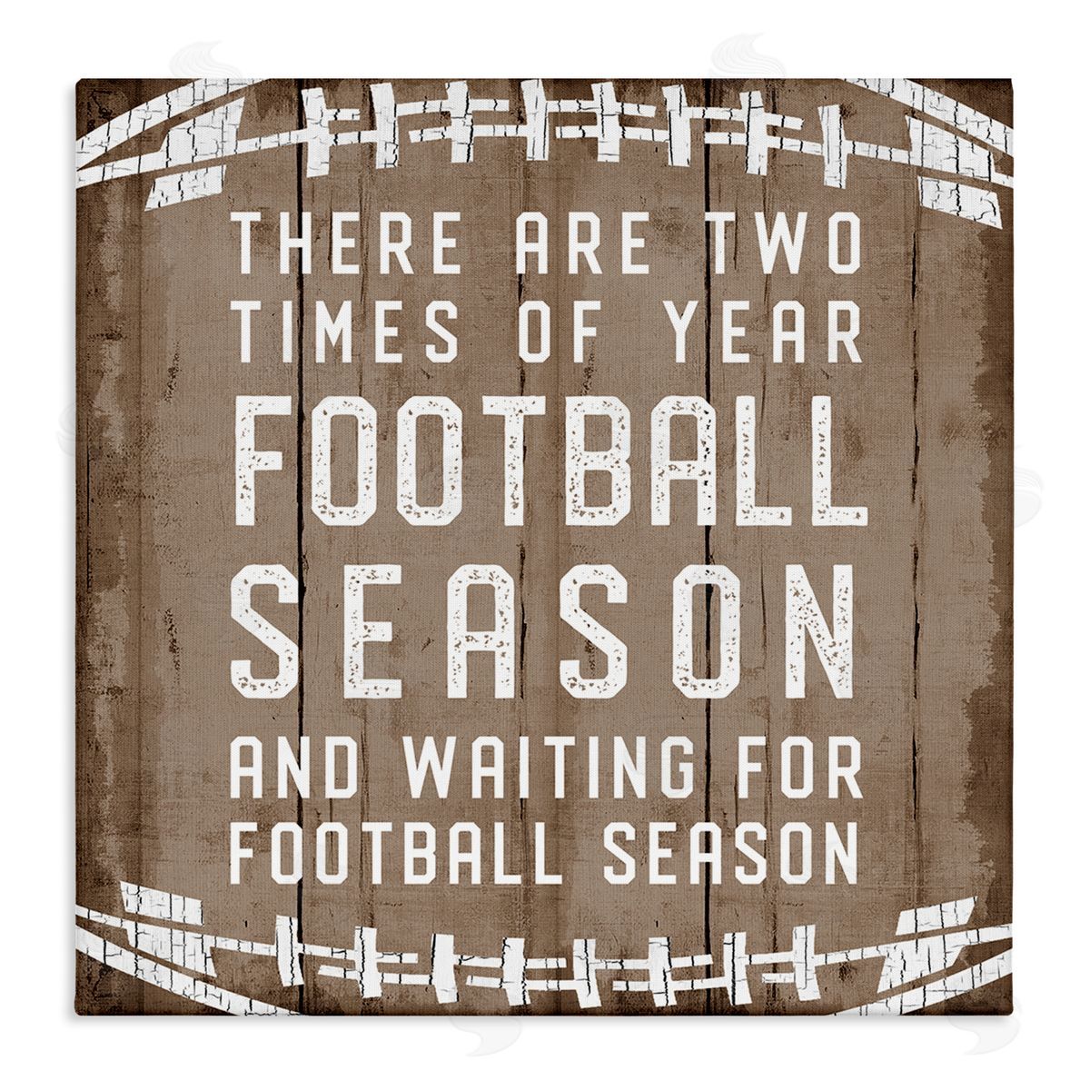 Time of Year Football Season Canvas Wall Art, Home Decor by CAD Designs