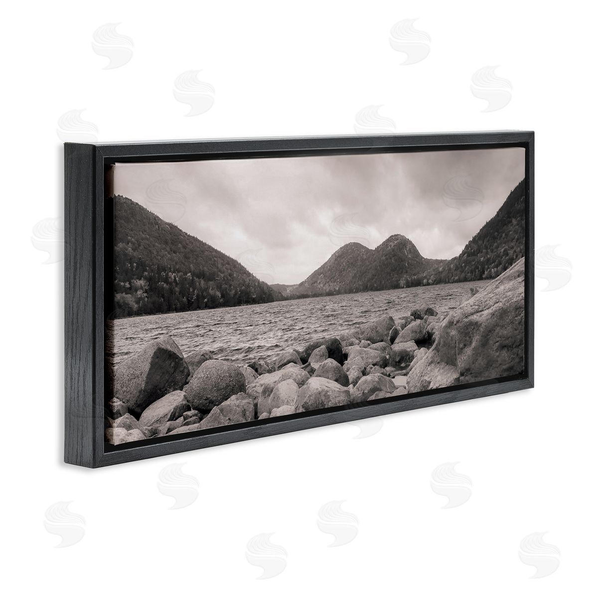 Daniel Sproul Rocky Mountain Shoreline Lake Water Black White Photography